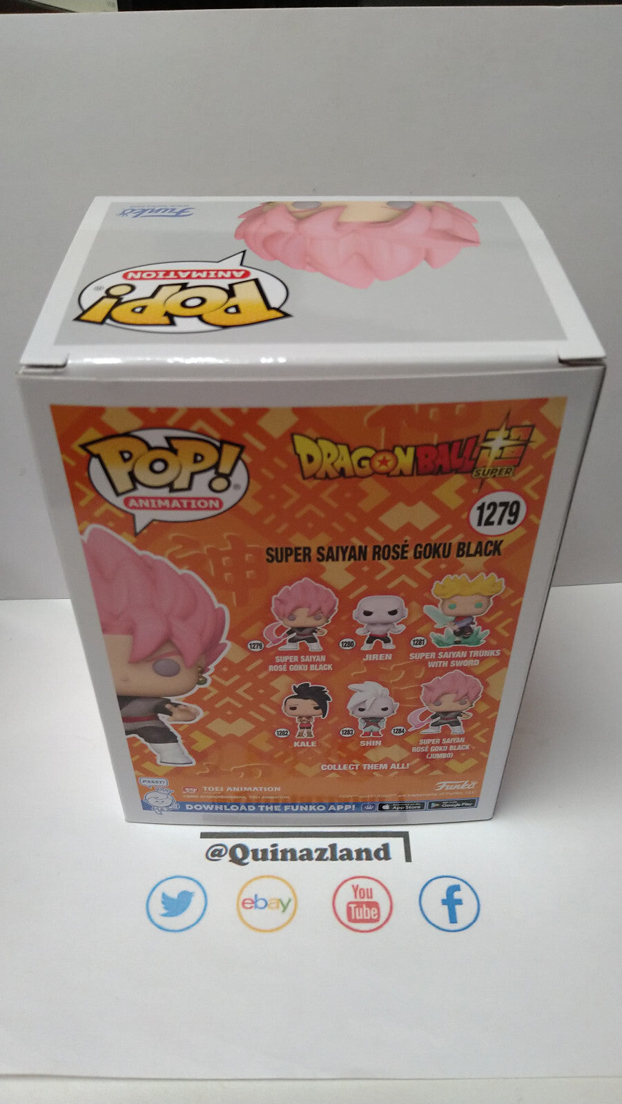 Funko Pop! DRAGON BALL SUPER  Animation N° 1279 S.S.Rosé Goku Black (F29)
