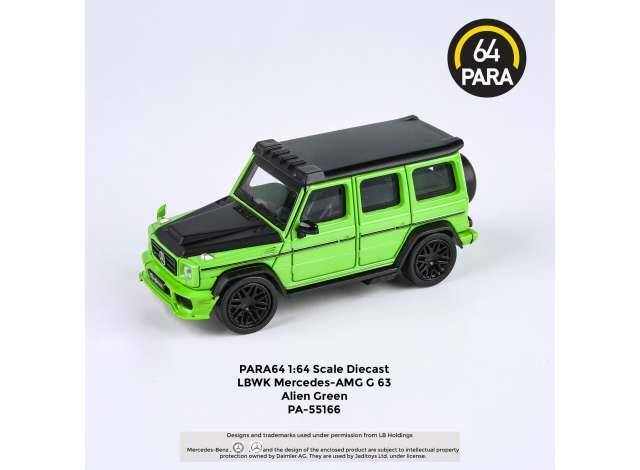 Para64 Liberty Walk Mercedes AMG G63 Left Hand Drive, alien green (CP16)