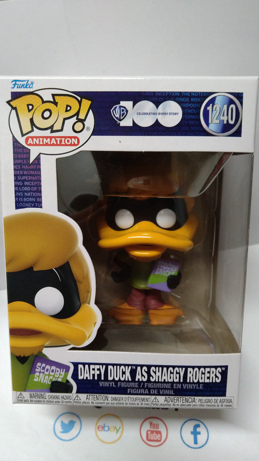 Funko Pop! Warner Bros Ride Super DLX N° 1240 Daffy as Shaggy (F5)