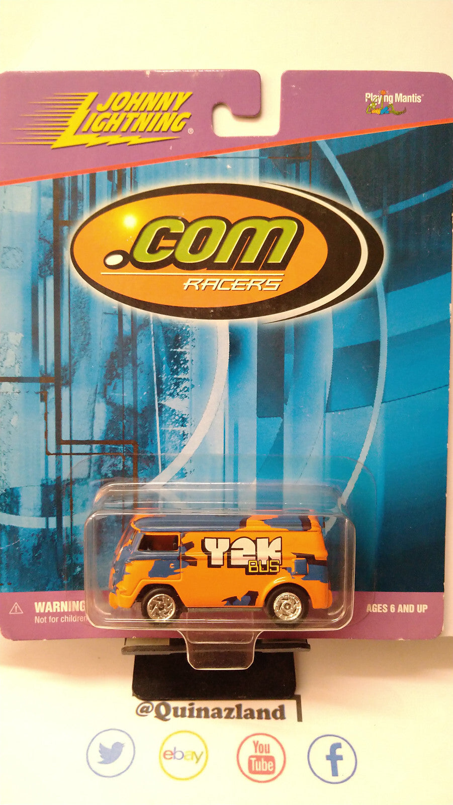Johnny Lightning 1999 .com racers Volkswagen Y2K bus  (NG53)