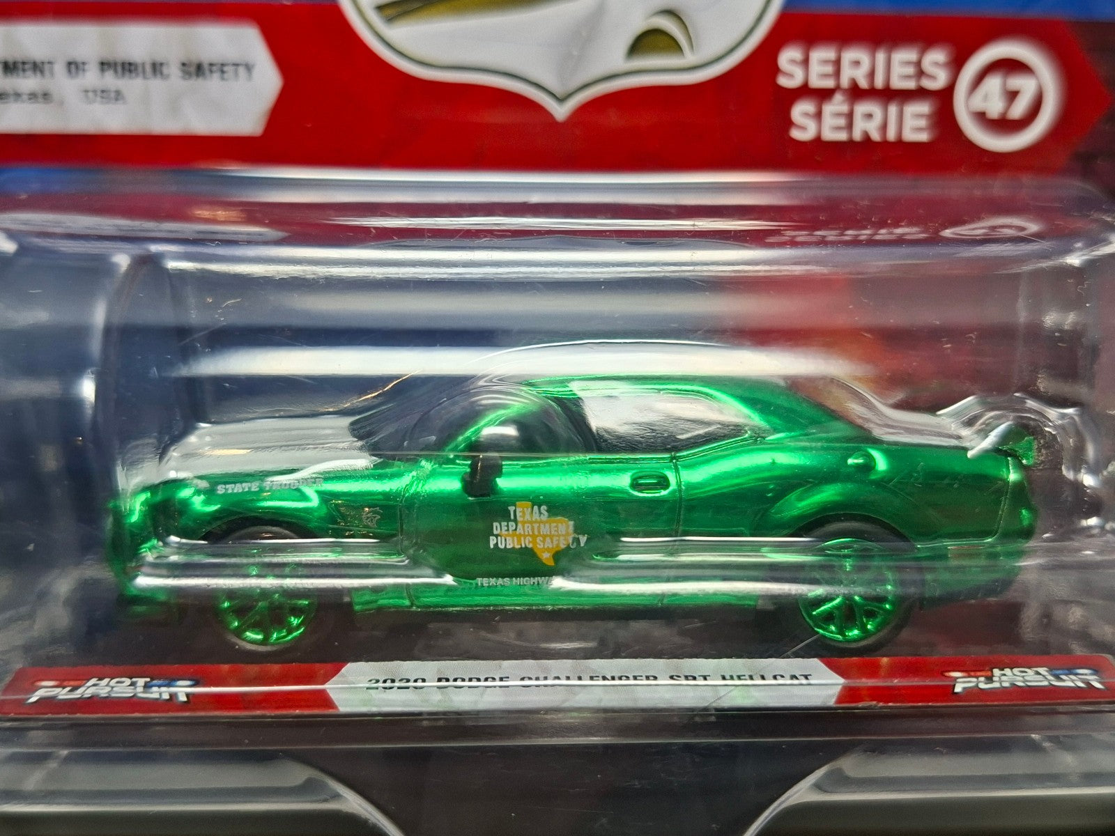 Greenlight Chase GC Hot pursuit 2020 dodge Challenger srt hellcat Texas  (NG83)