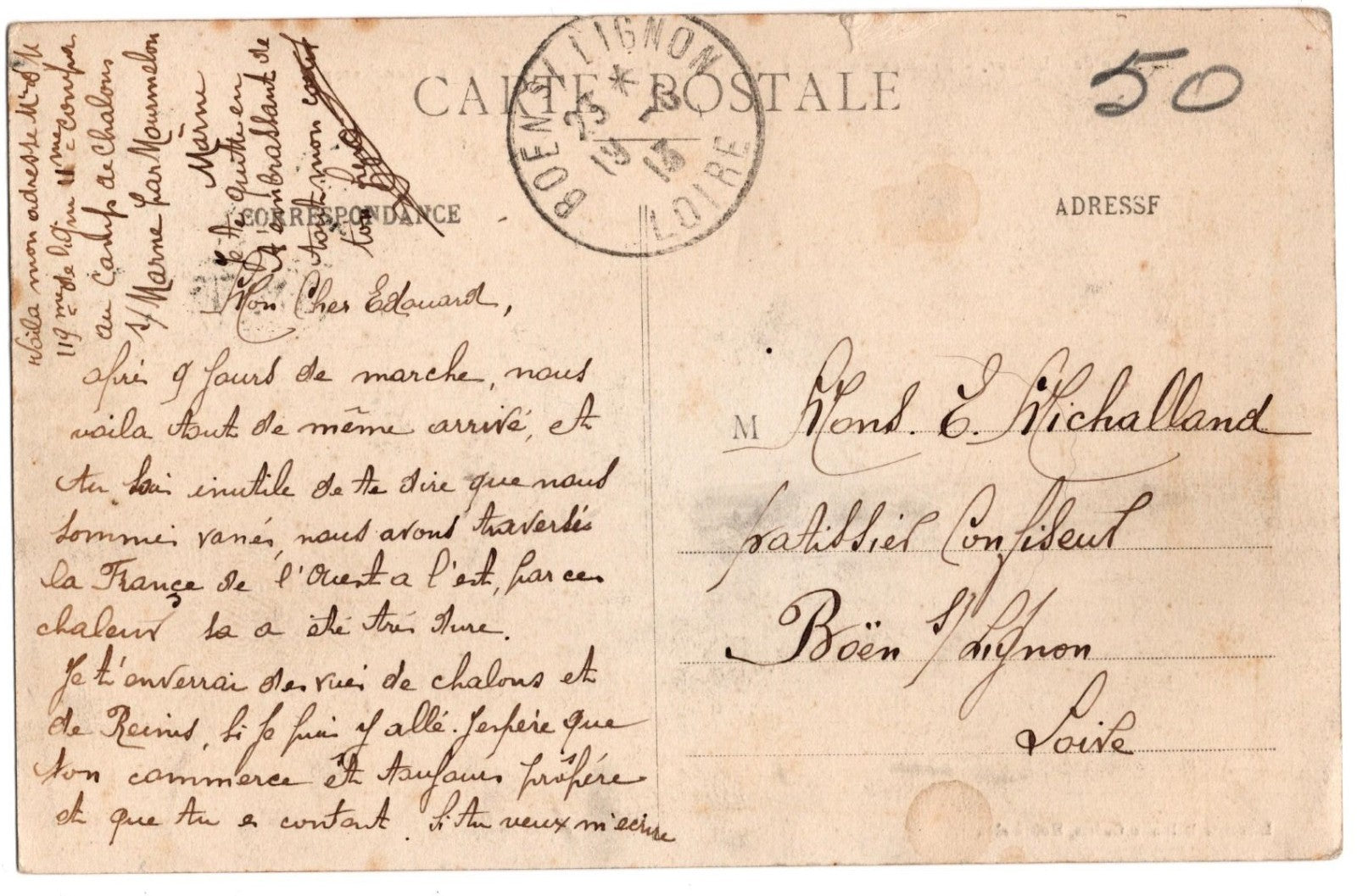 CPA militaire Camp de Châlons – Dirigeable Selle de Beauchamp (avant 1913) T0001