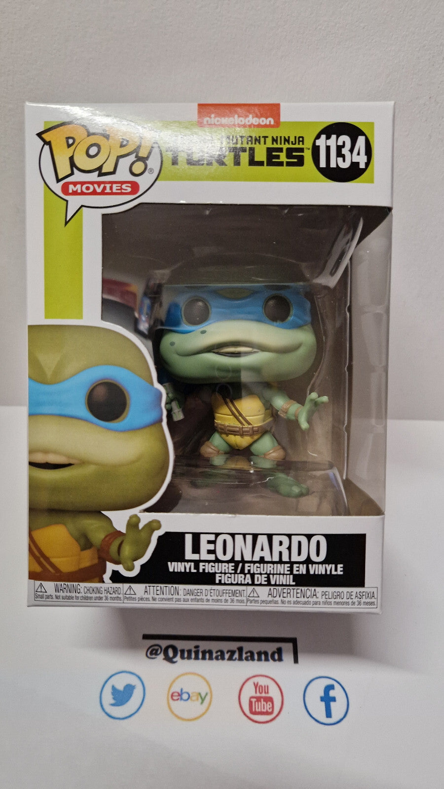 Funko Pop! Nickelodeon teenage mutant Ninja Turtles Leonardo #1134 (F43)
