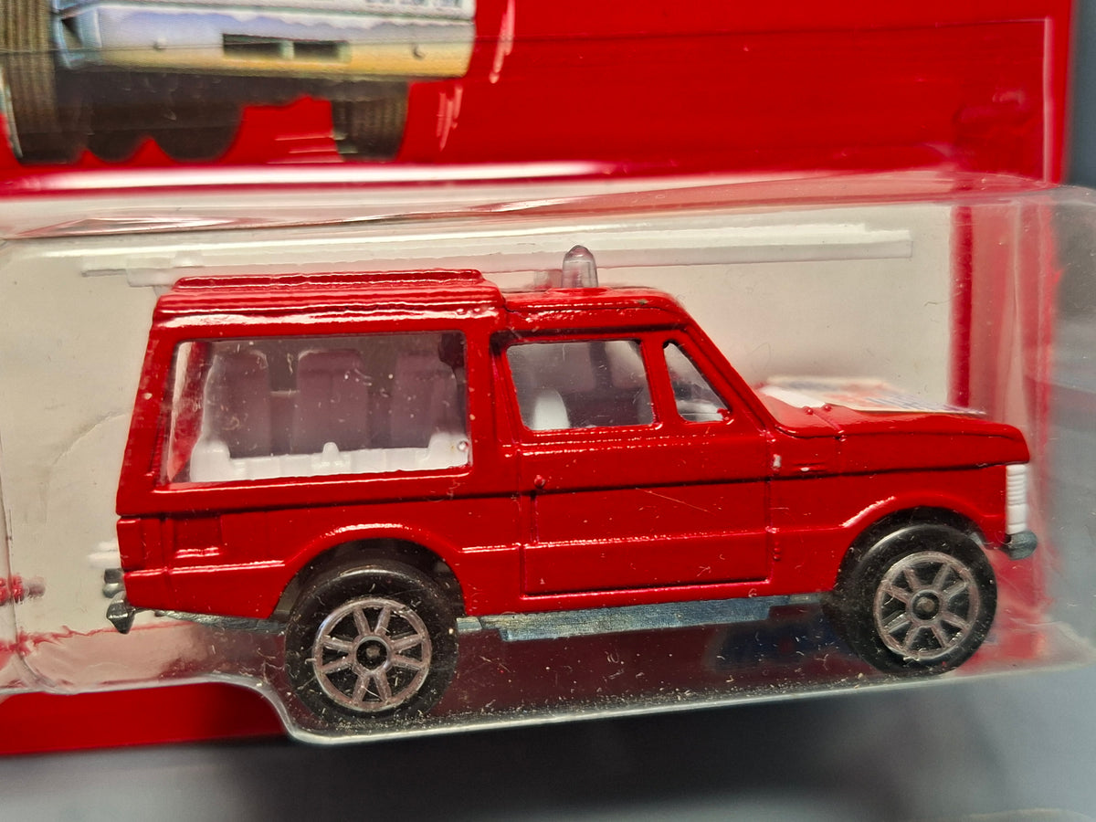 Majorette Range rover fire engine et tanker  bulle fendue (CT09)
