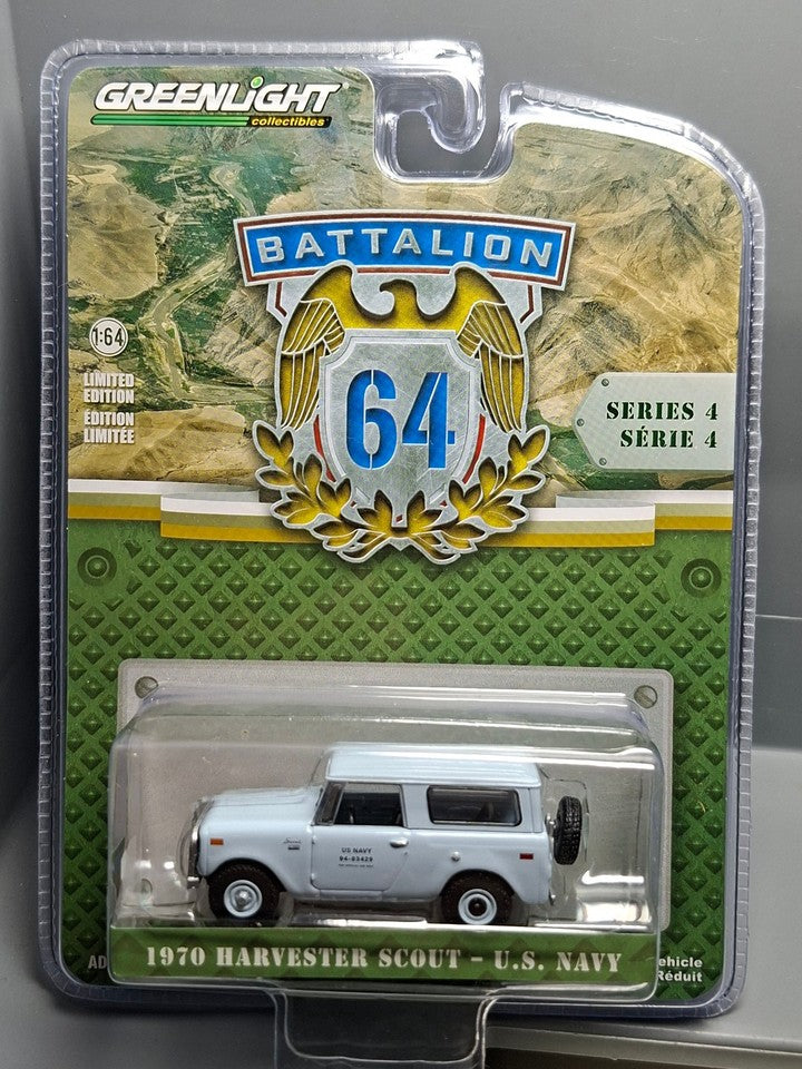 Greenlight Battalion 64 Series 4 1970 Harvester Scout - U.S. Navy (NG31)