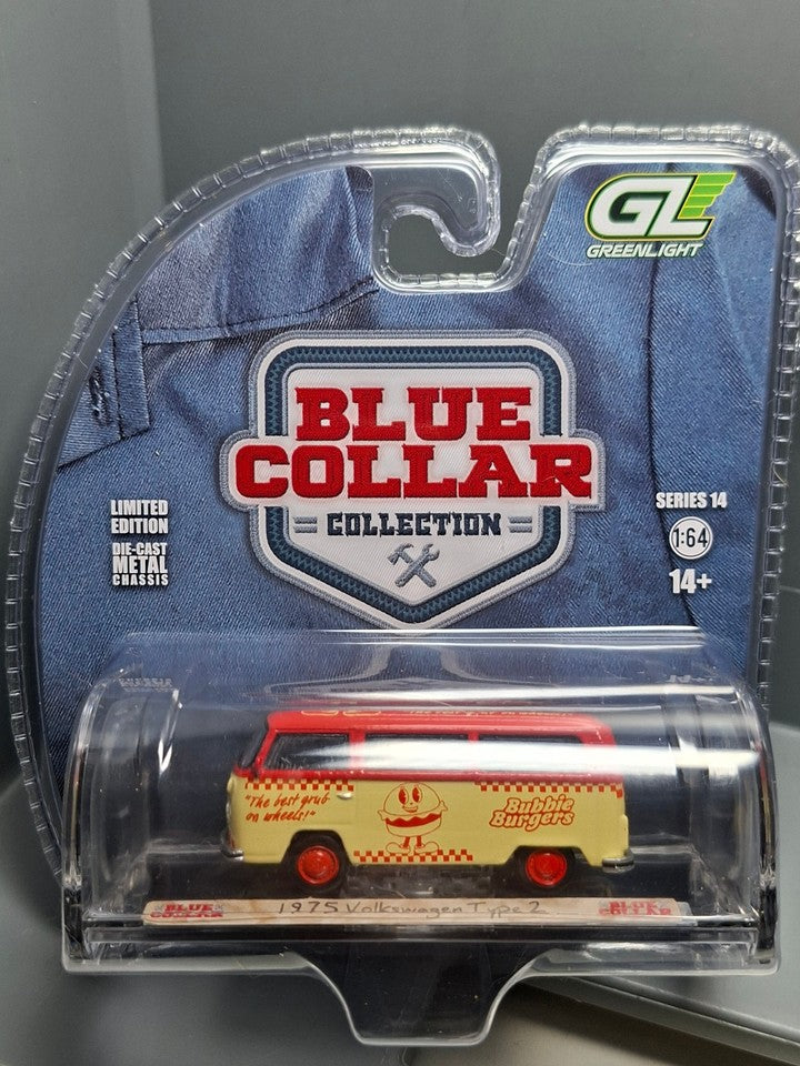Greenlight Blue Collar series 14 1975 Volkswagen Type 2 (T2B) food truck (NG28)