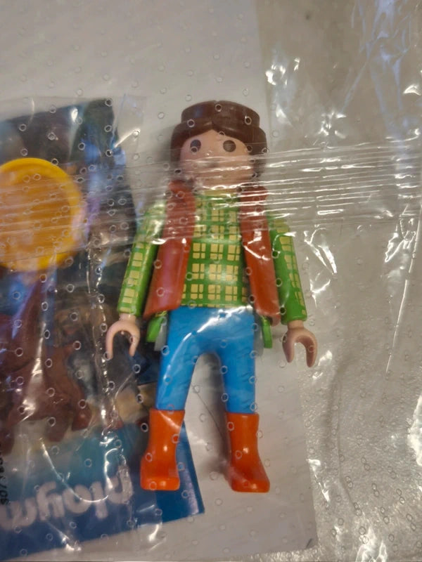 Playmobil personnage paysanne avec chèvre (NP08)