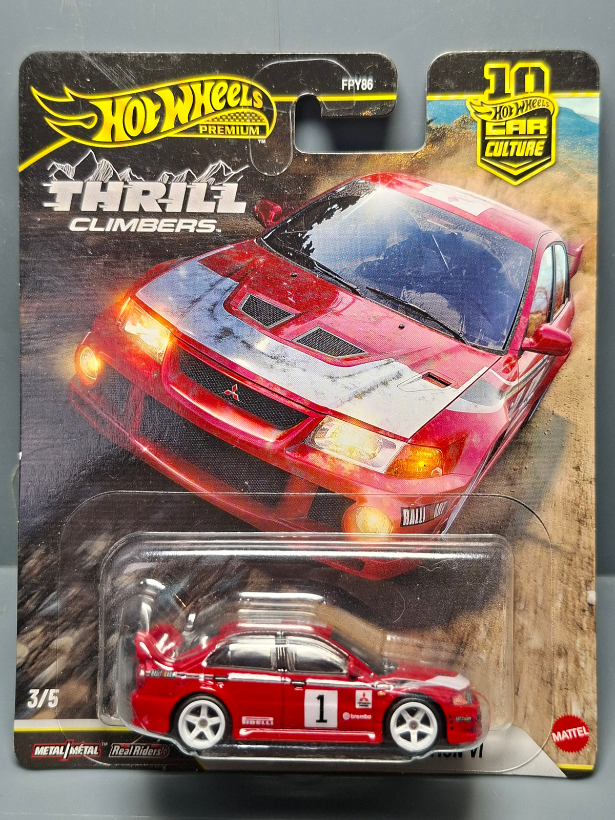Hot Wheels Thrill Climbers Mitsubishi Lancer Evolution VI (NG01)