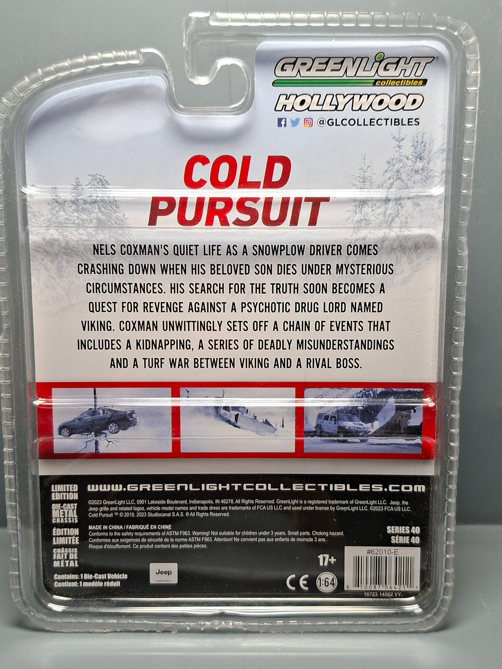 Greenlight Hollywood Series 40 2010 Jeep Wrangler Unlimited  Cold Pursuit (NG01)