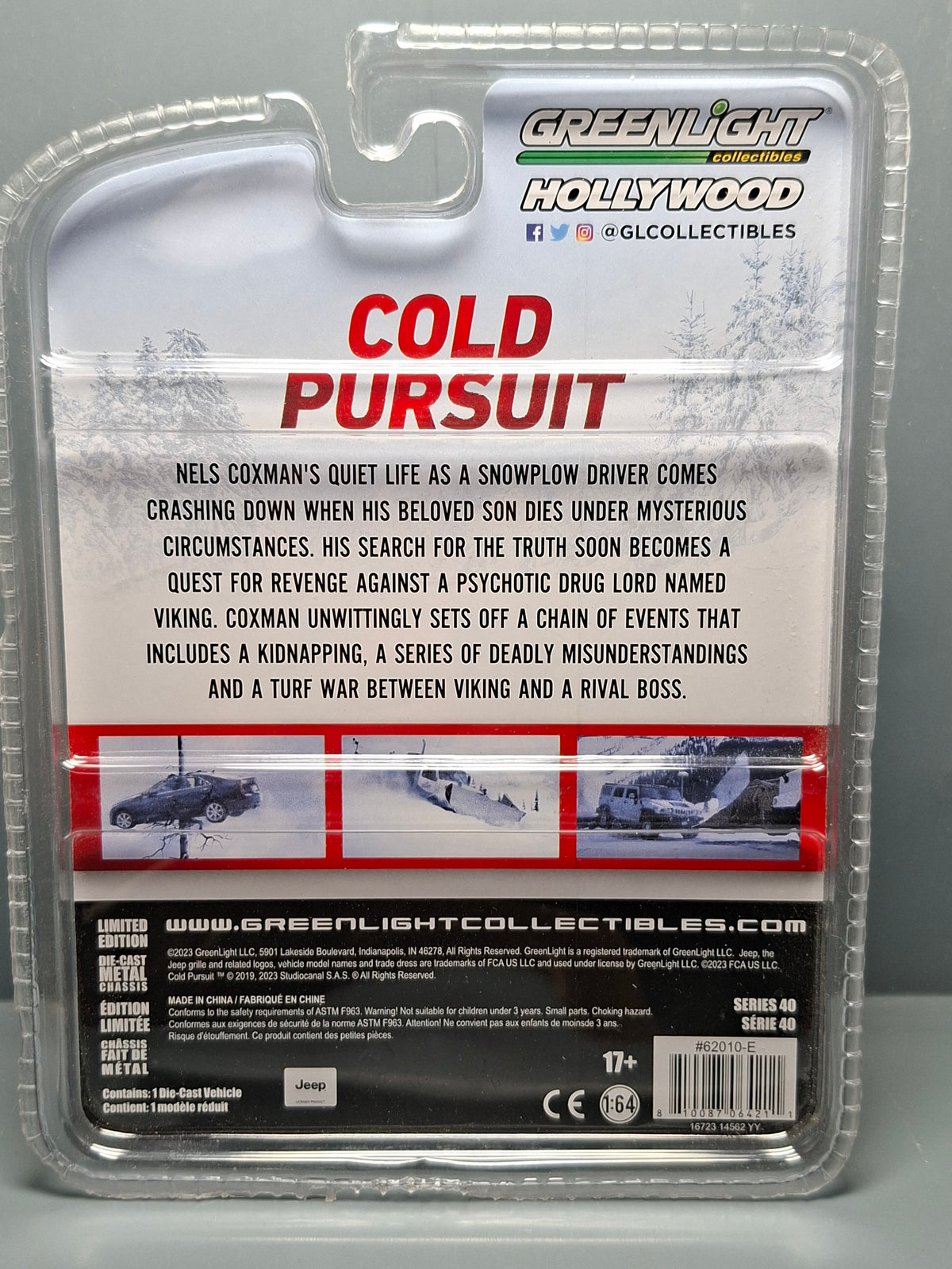 Greenlight Hollywood Series 40 2010 Jeep Wrangler Unlimited  Cold Pursuit (NG01)