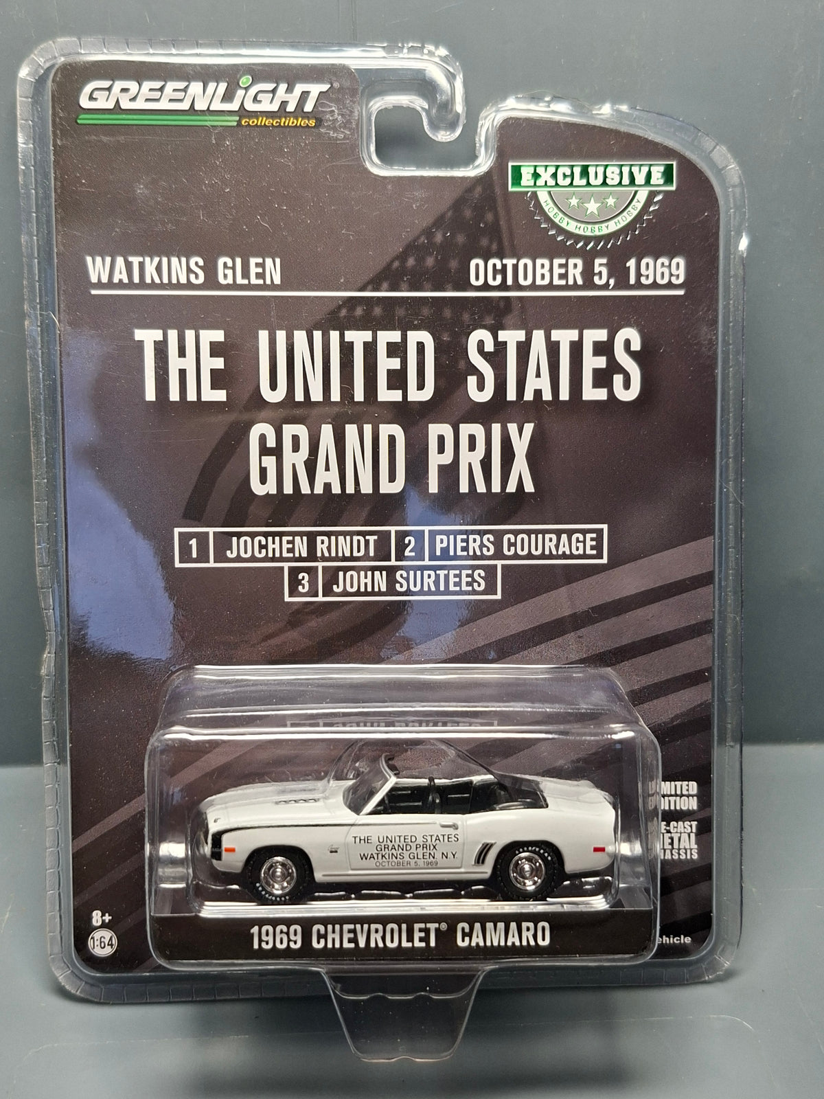 Greenlight 1969 Chevrolet Camaro Convertible The United States Grand Prix (NG02)