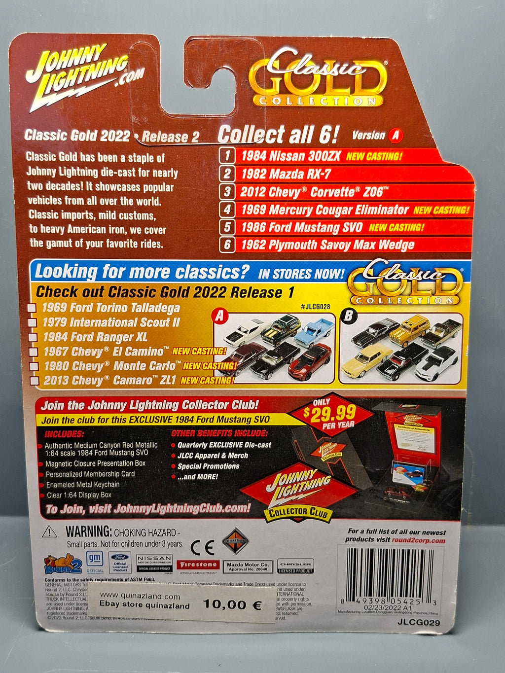 Johnny Lightning Classic gold  2012 chevy corvette Z06   (NG02)
