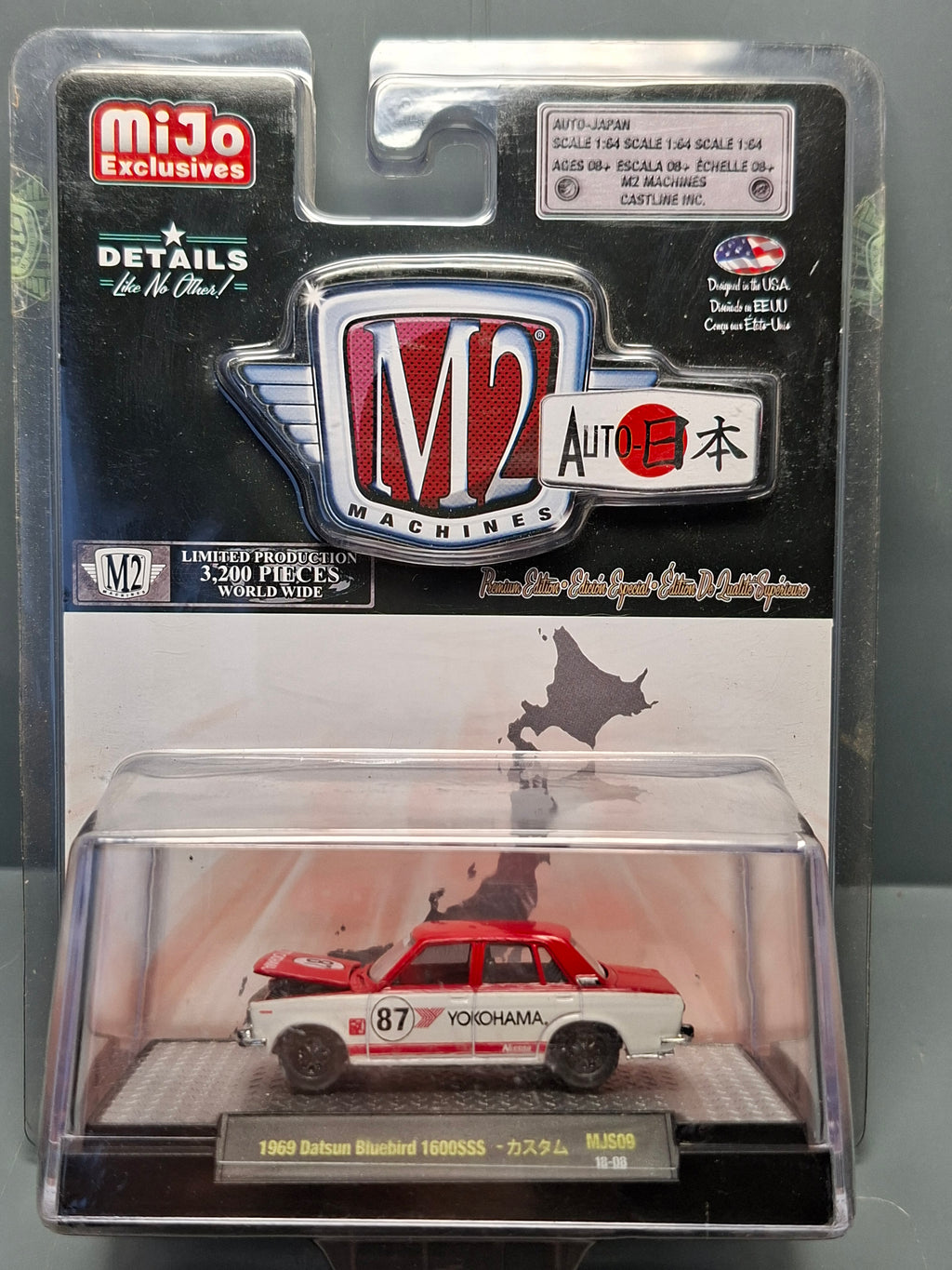 M2 Machines Auto Japan 1969 Datsun Bluebird 1600 SS 3200 pcs (NG04)