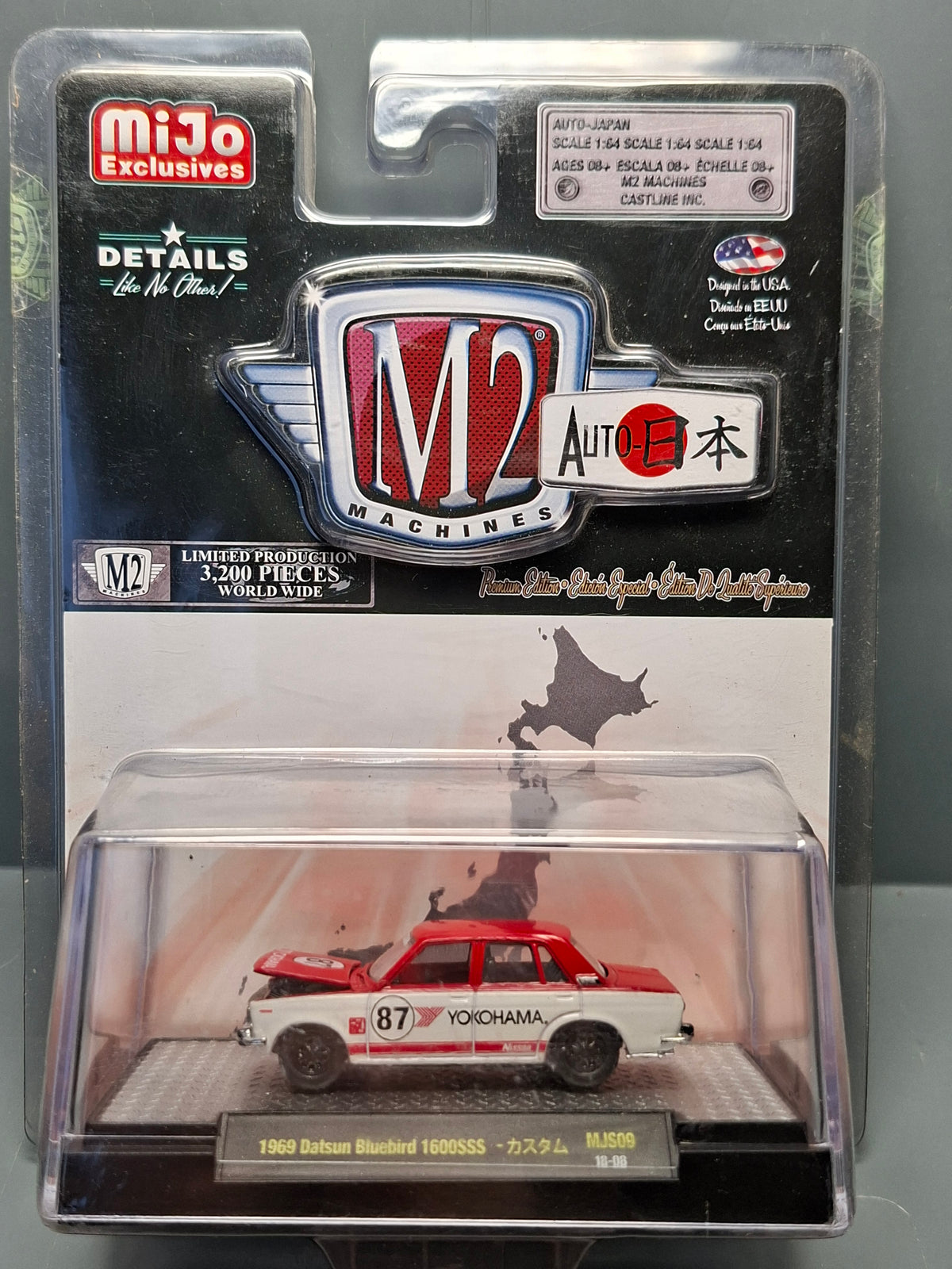M2 Machines Auto Japan 1969 Datsun Bluebird 1600 SS 3200 pcs (NG04)