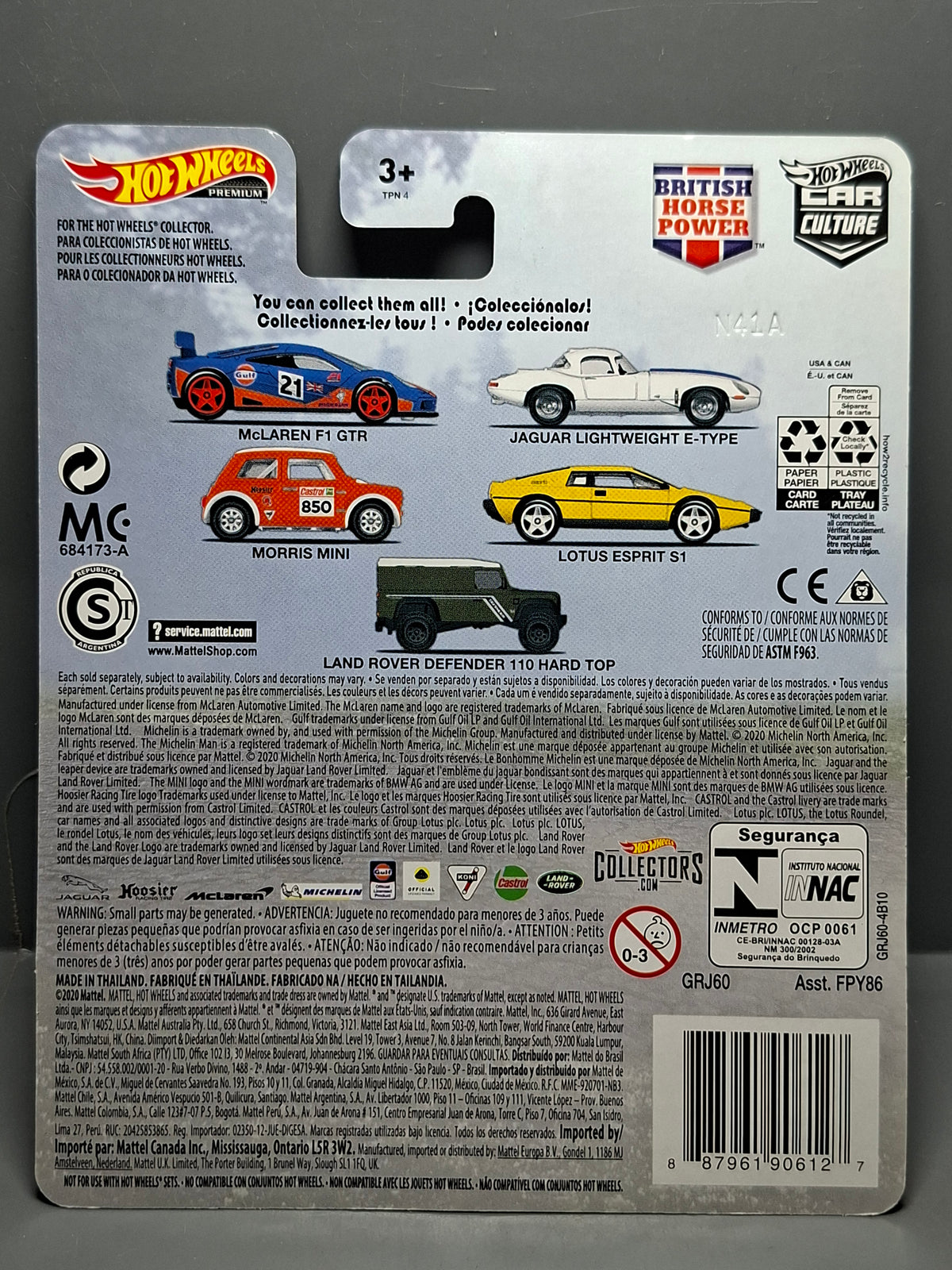 Hot Wheels British horse power Jaguar lightweight e-type (NG63)