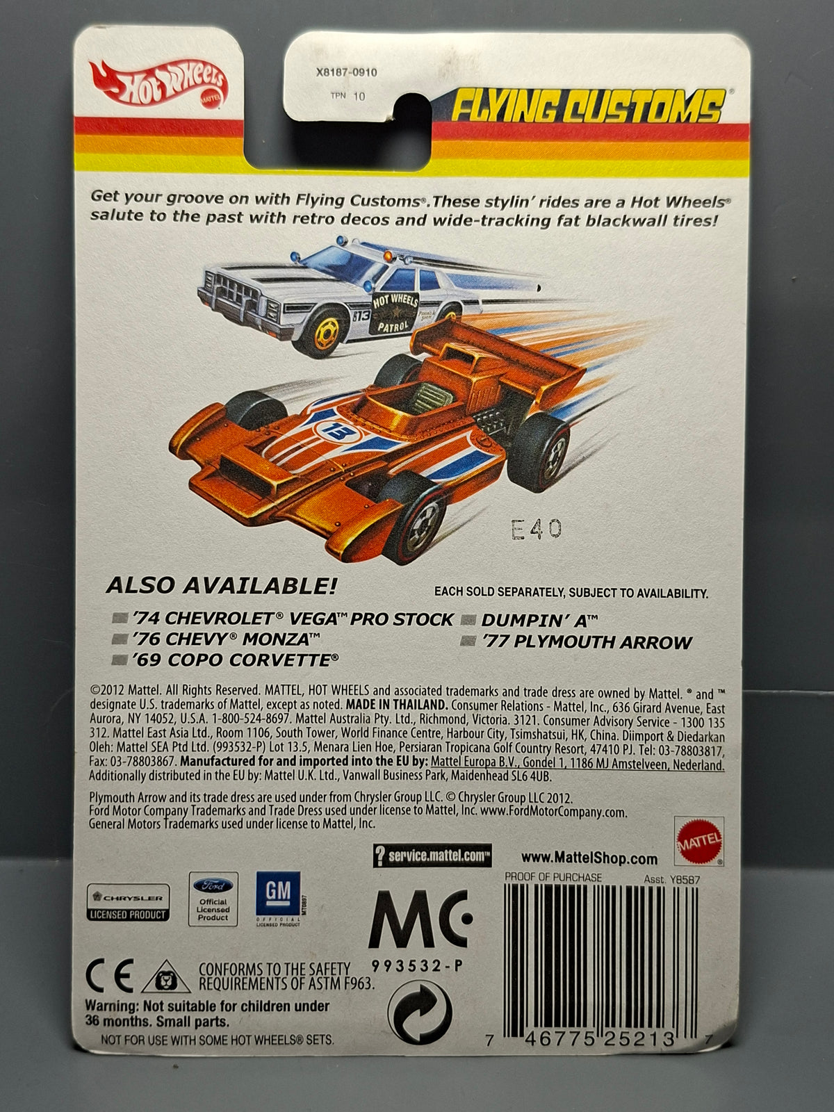 Hot Wheels 2013 flying customs Dumpin a (CP03)