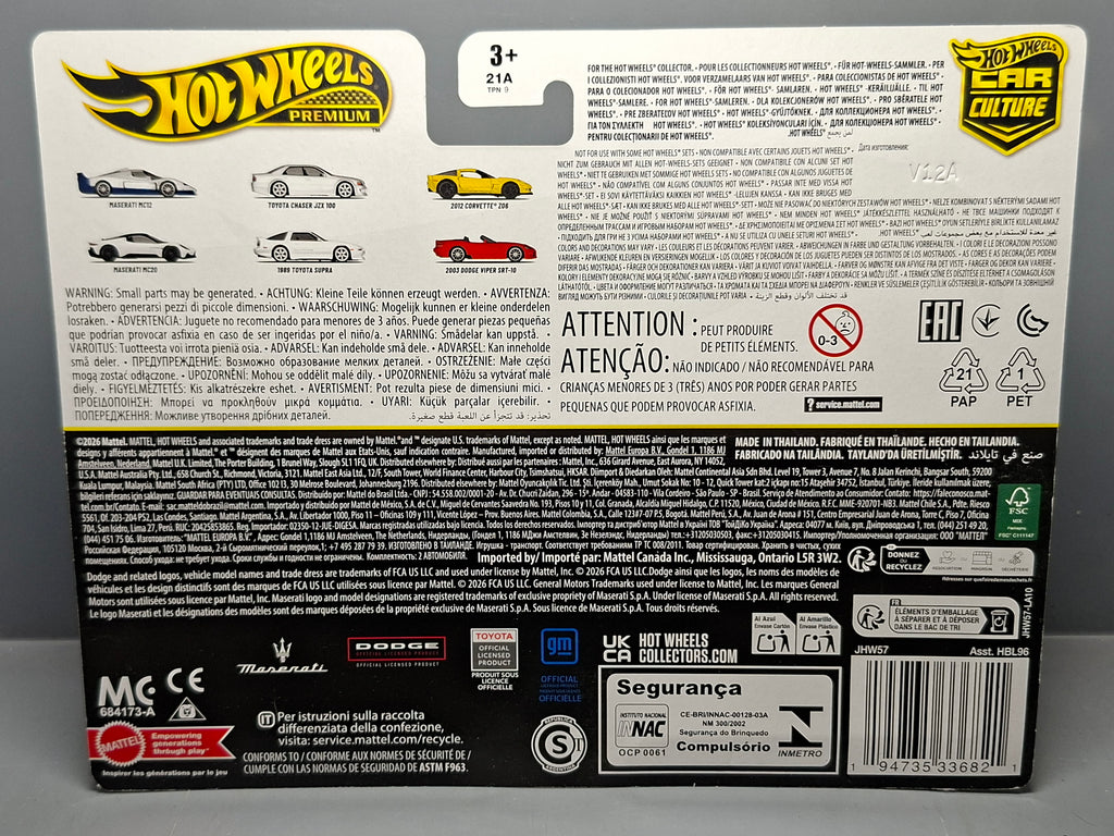 Hot Wheels Premium 2 Pack Toyota Chaser JZX 100 / 1989 Toyota Supra (NG05)