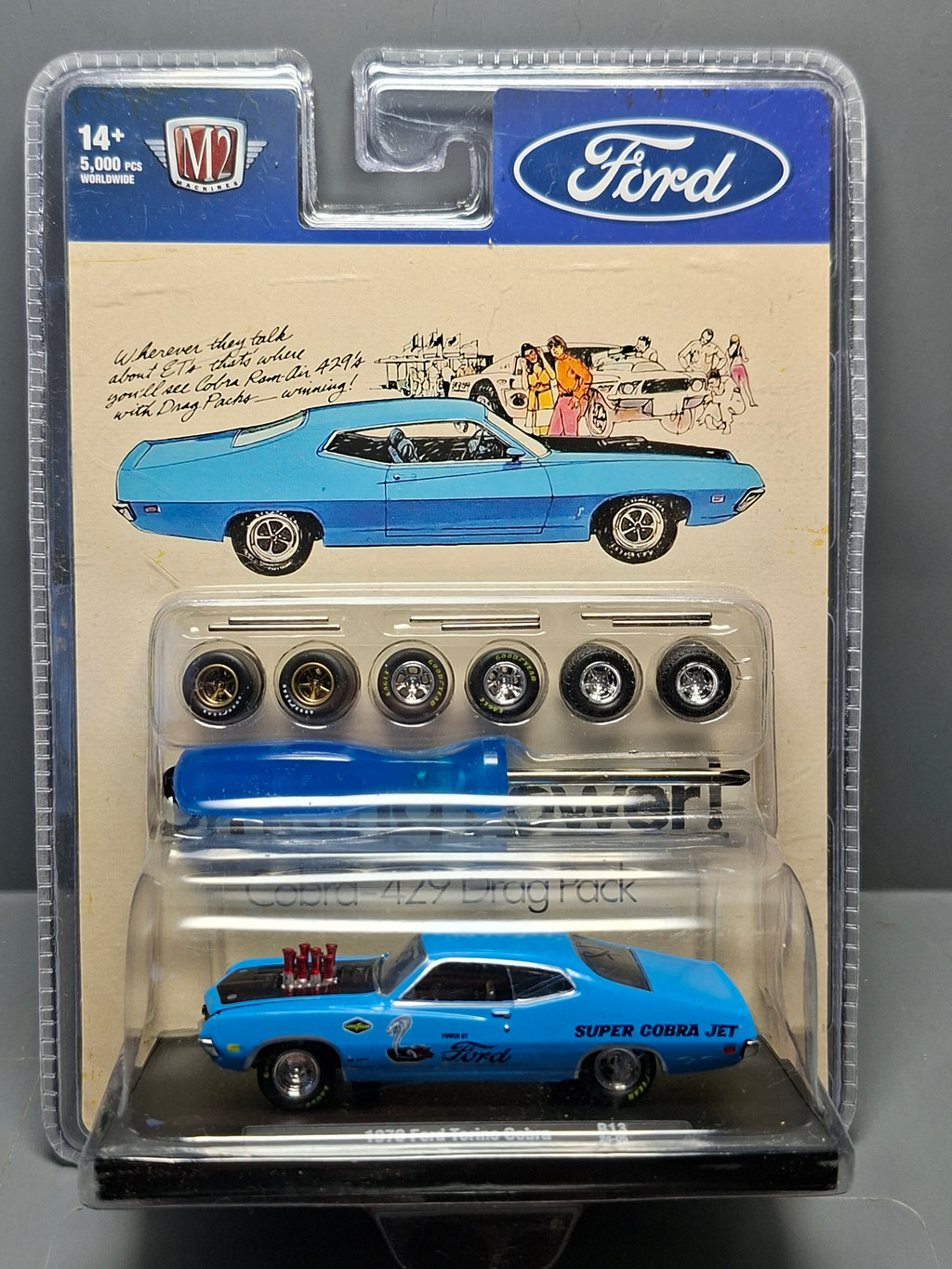M2 Machines Auto-Wheels 1970 Ford Torino Cobra (NG01)