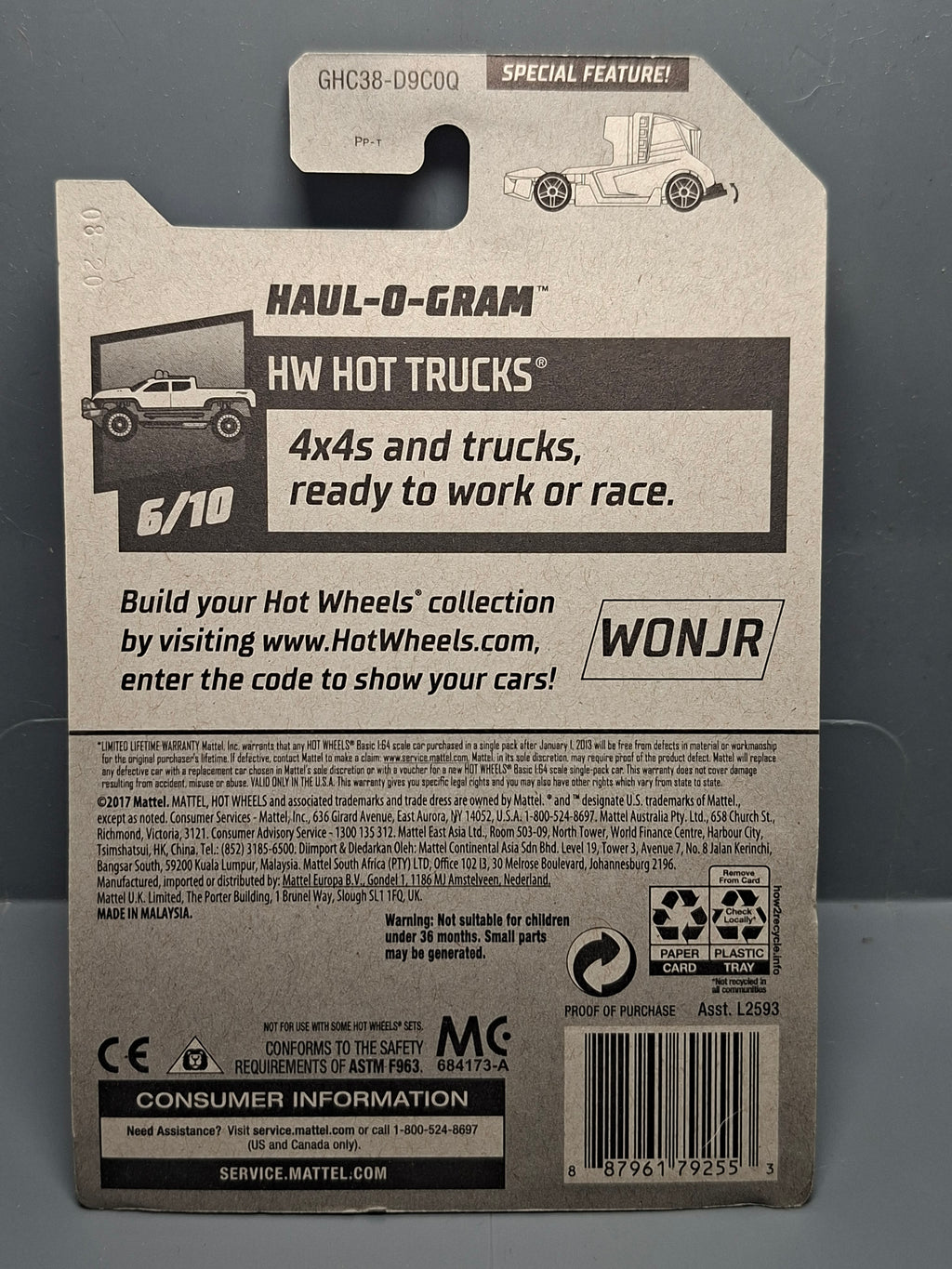 Hot Wheels Haul-O-Gram 2020-238 (CP08)