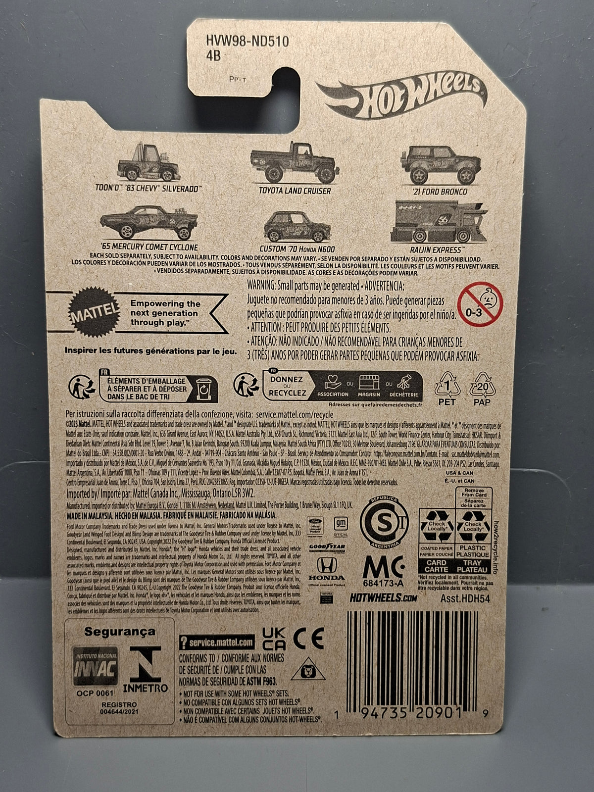 Hot Wheels 2024 56th anniversary '65 Mercury Comet Cyclone (CP08)