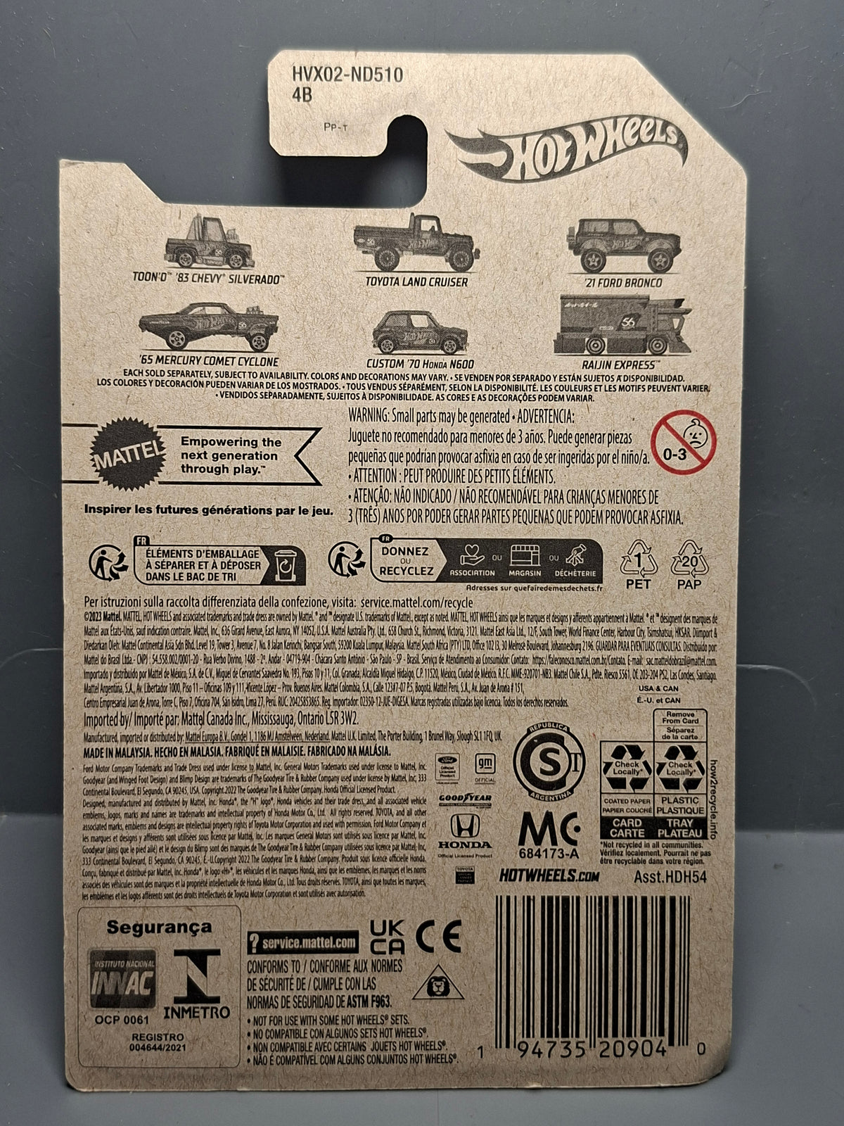 Hot Wheels 2024 56th anniversary 21 Ford bronco (CP08)