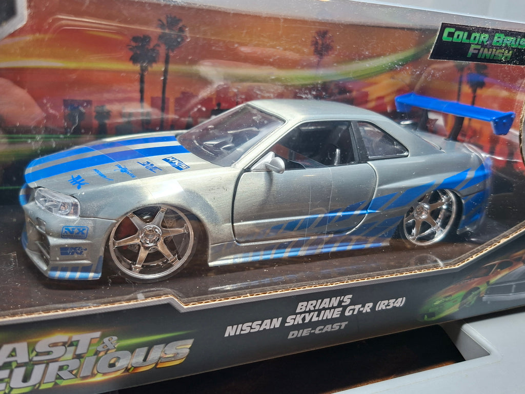 Jada 1/24 Fast Furious Brian's Nissan Skyline GT-R (R34) (ET)