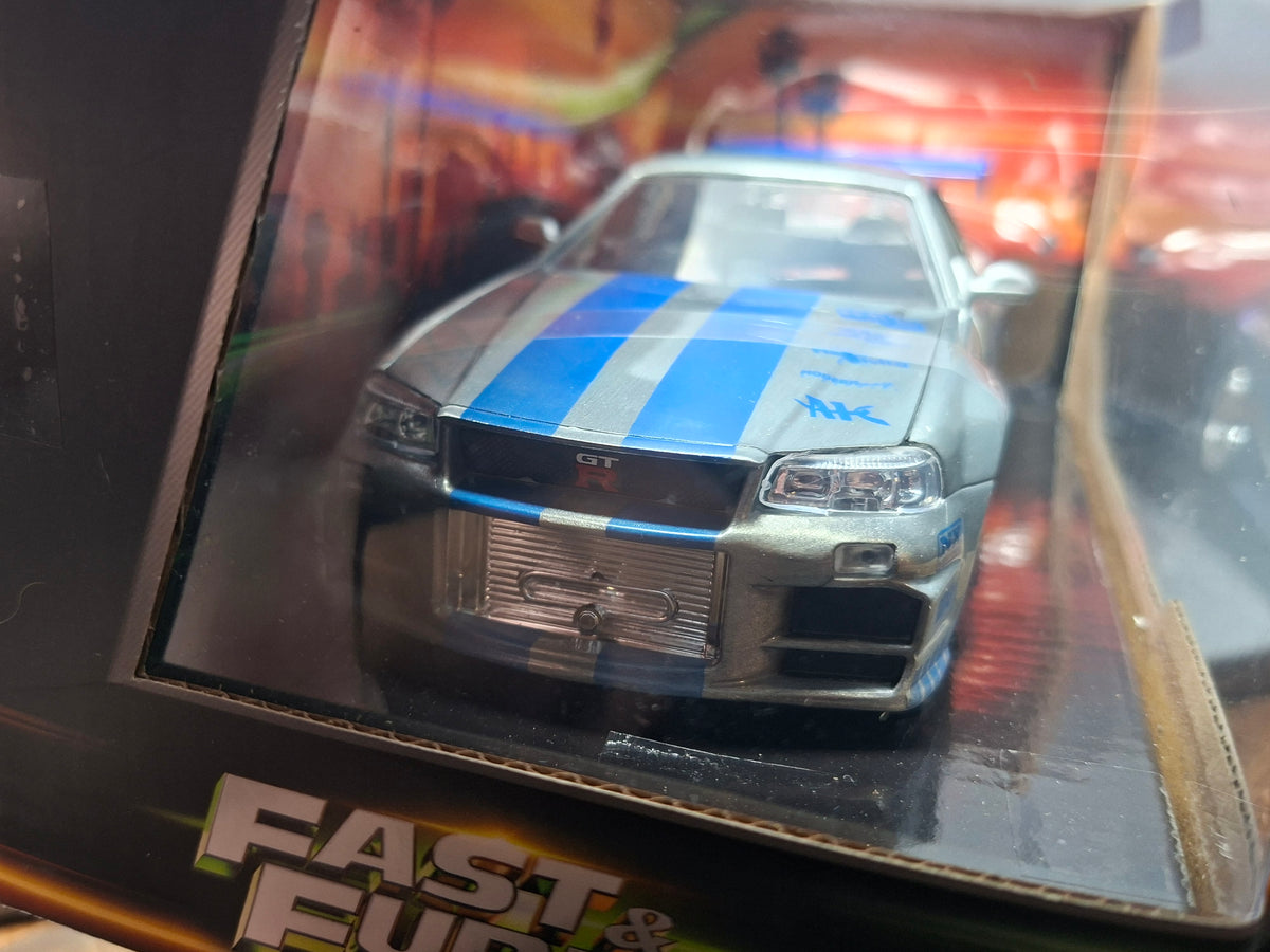 Jada 1/24 Fast Furious Brian's Nissan Skyline GT-R (R34) (ET)