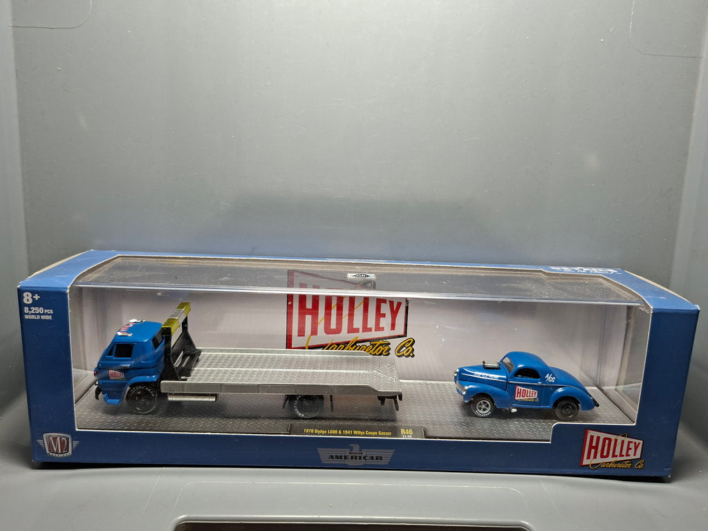 M2 Machines 1/64 Auto Haulers 1970 Dodge L600 & 1941 Willys Coupe GASSER (NG68)