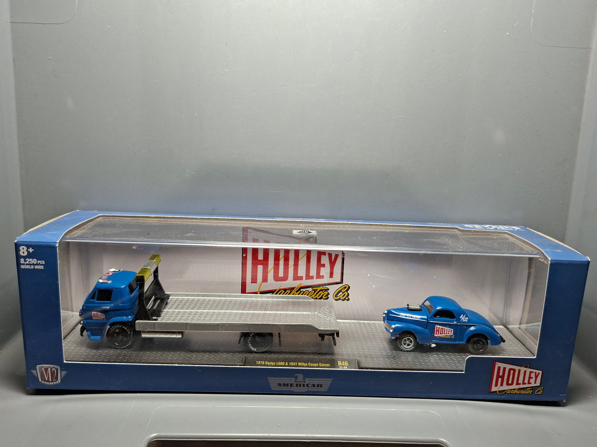M2 Machines 1/64 Auto Haulers 1970 Dodge L600 & 1941 Willys Coupe GASSER (NG68)
