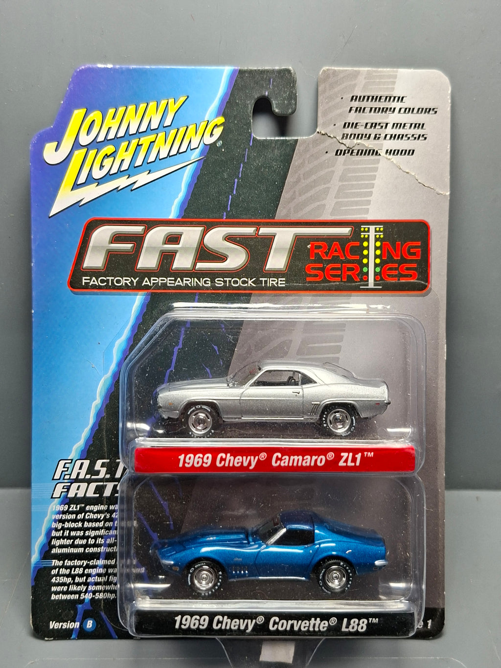 Johnny Lightning Pack F.A.S.T Series Pack Chevrolet Camaro Corvette (NG31)