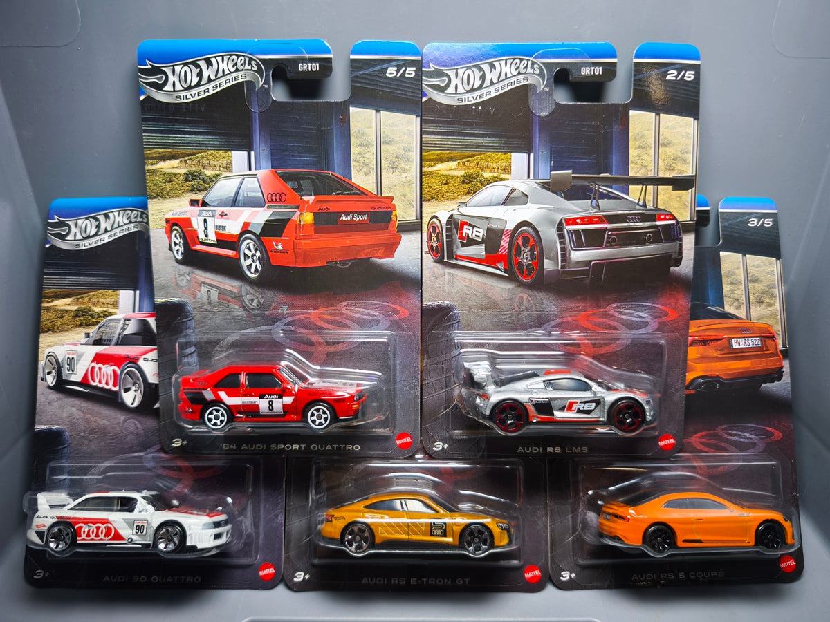 Hot Wheels Set 2026 Audi Silver series Lot de 5 (NP19)