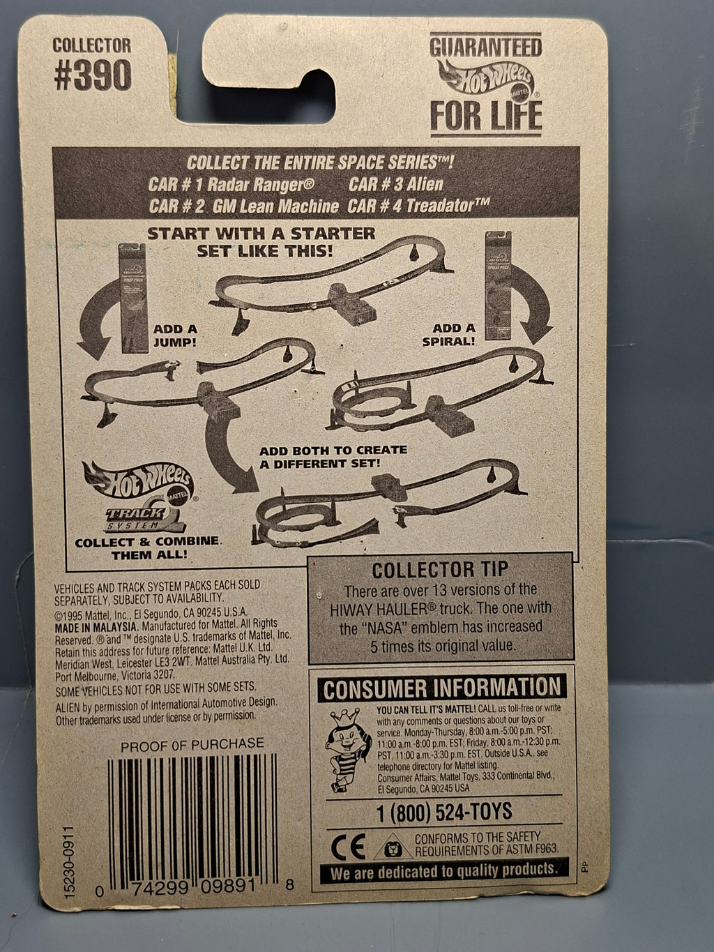 Hot Wheels Alien version logo sur le côté   1996-390   (NP21)