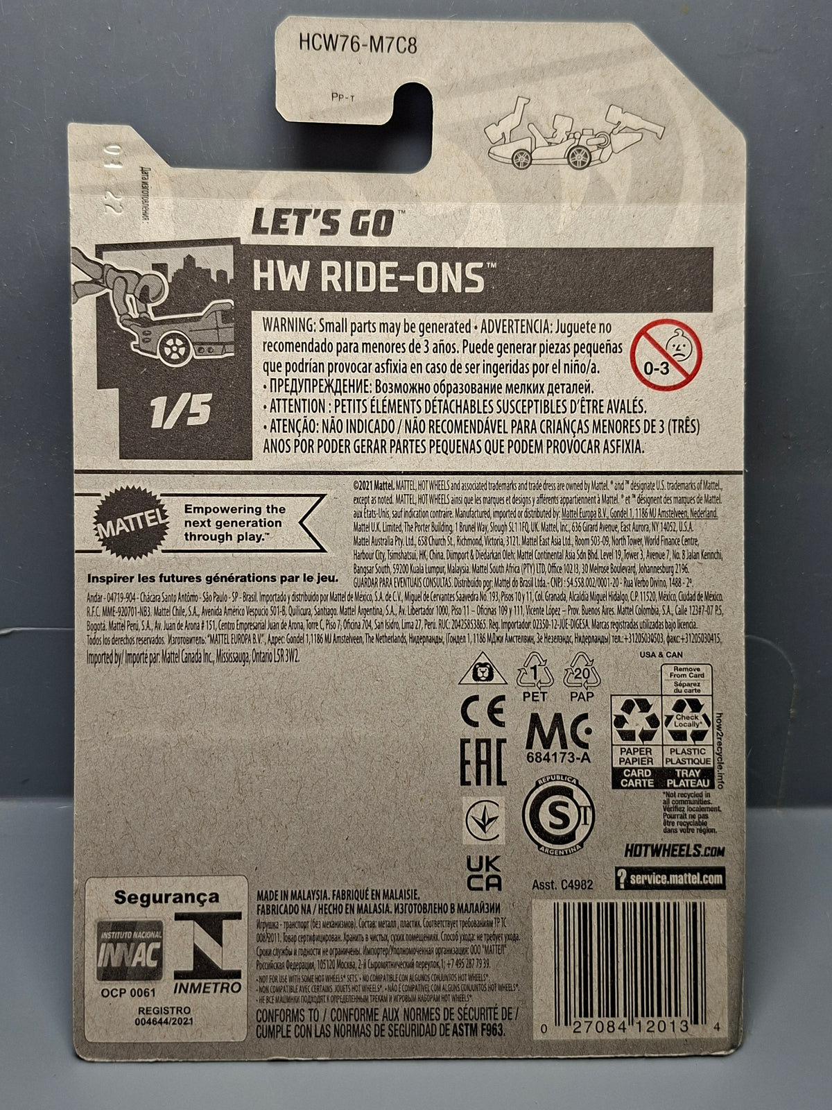 Hot Wheels Let's go  2022-015 (NP24)
