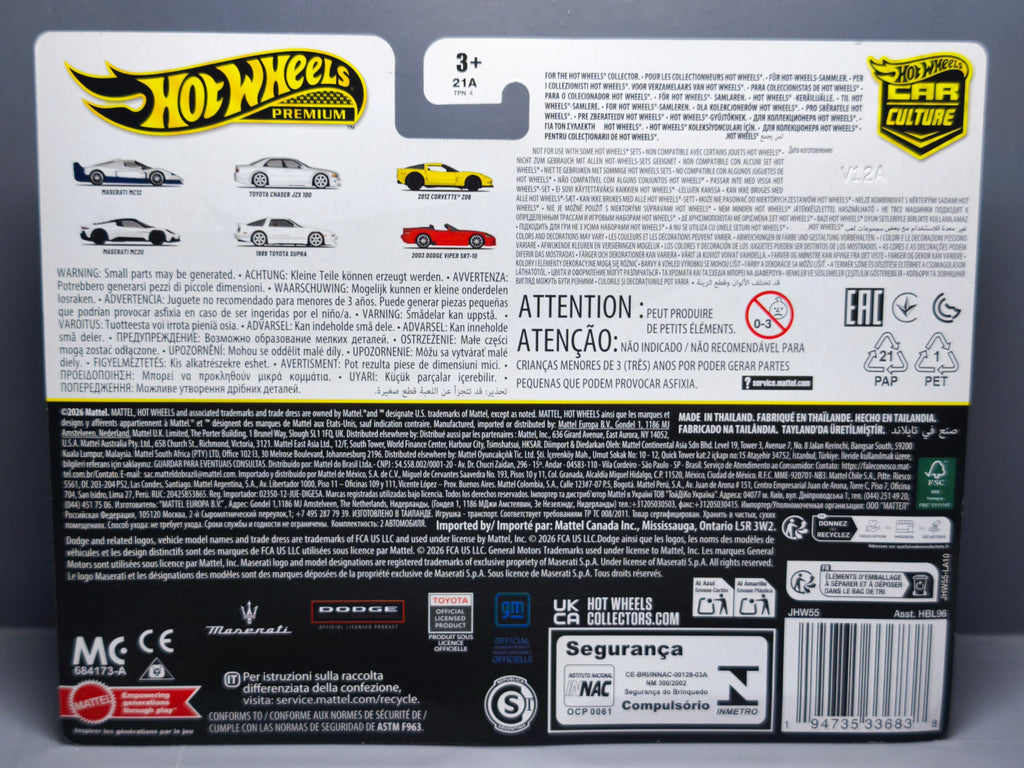 Hot Wheels Premium 2-pack Maserati MC12 & MC20 (CT12)