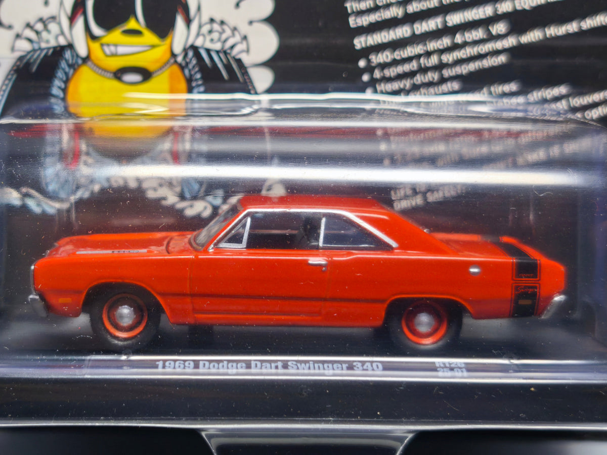 M2 Machines 2025 auto drivers R126 1969 Dodge Dart Swinger 340 (NG06)