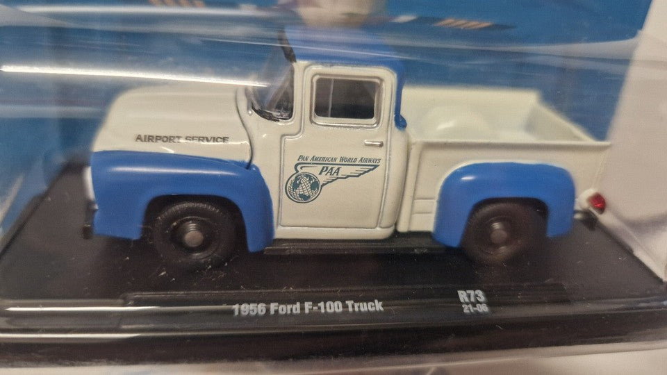 M2 Machines Auto-Drivers 1956 Ford F-100 Truck Pan Am (NG46)