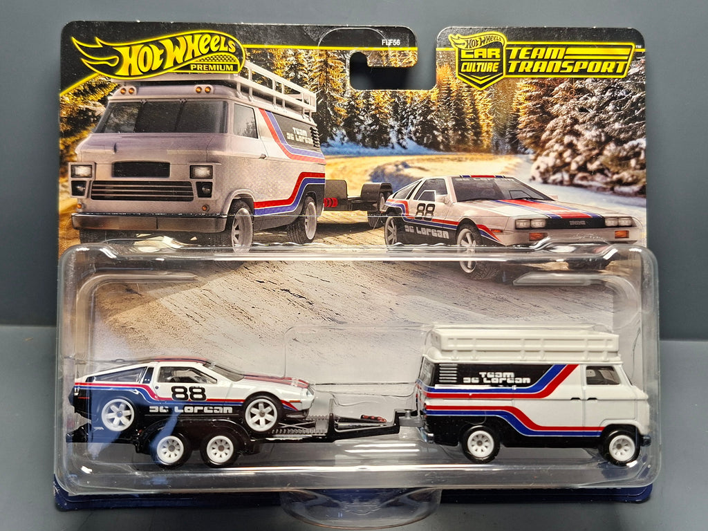 Hot Wheels Team Transport MIX F DMC Delorean / HW Rally Hauler #78 (CT15)