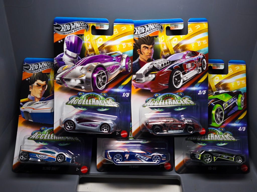 Hot Wheels Set Acceleracers Iridium Sling shot Hollowback RD-09 Lot de 5 (CP13)