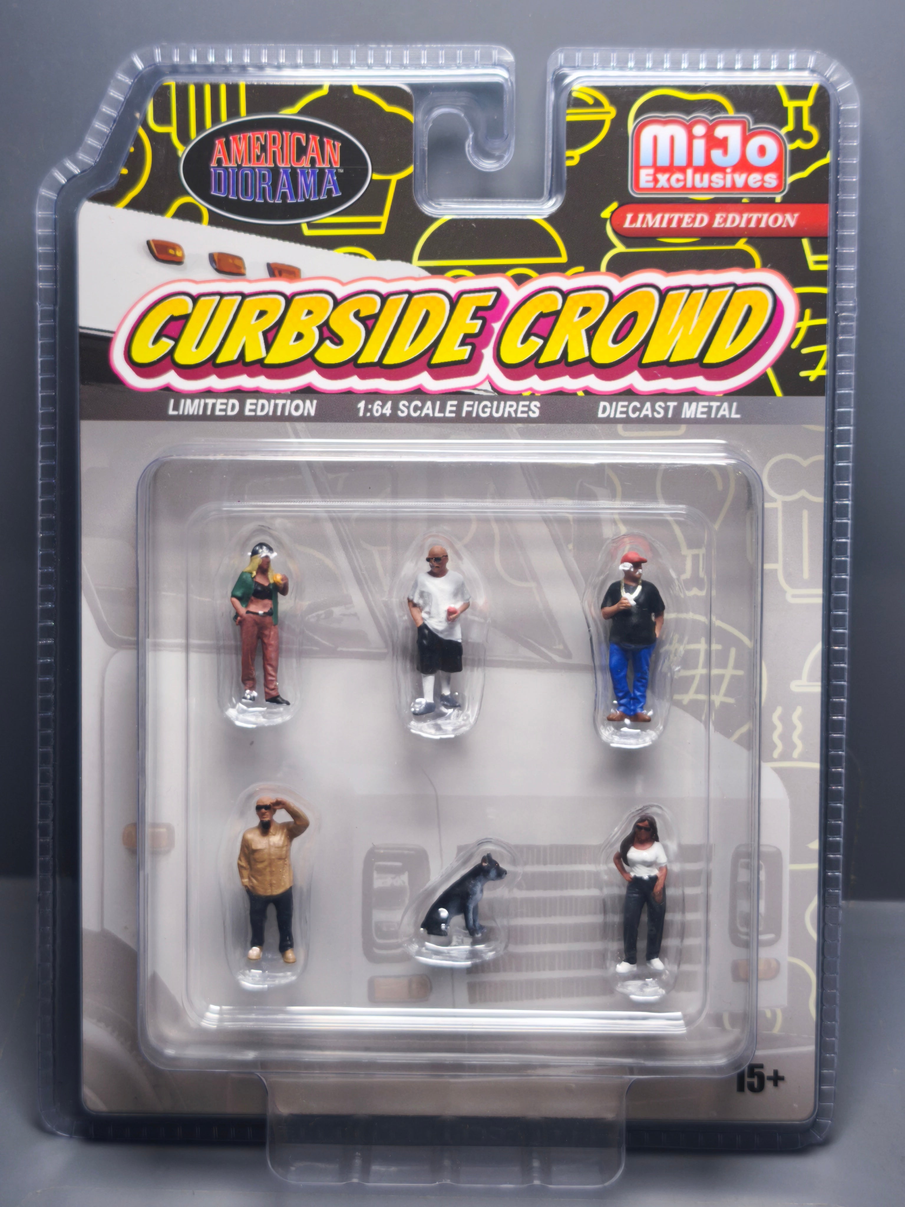 American Diorama 1/64 Curbside Crowd Figure Set (NG01)