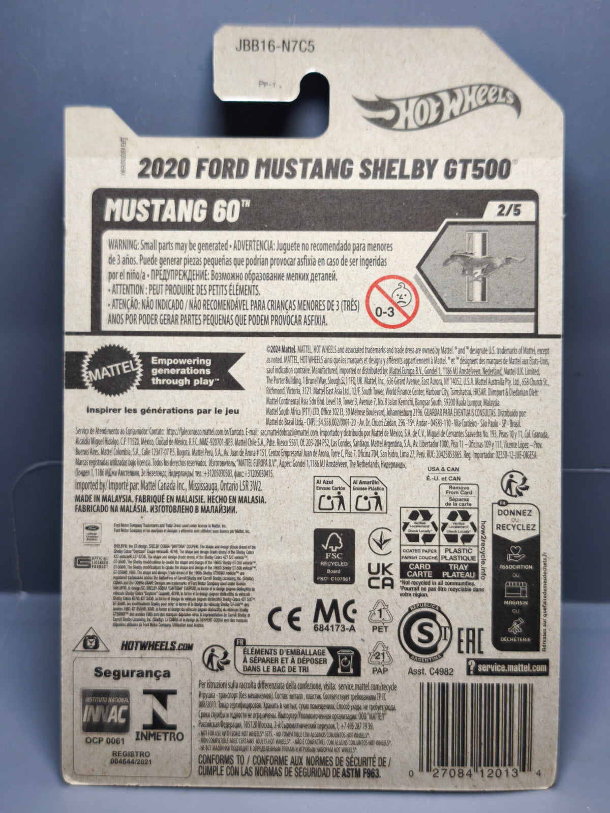 Hot Wheels 2020 Ford Mustang Shelby GT500 2025-073 (NP09)