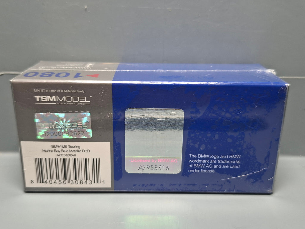 Mini GT BMW M5 Touring Marina Bay Blue Metallic n° 1080 (NP37)