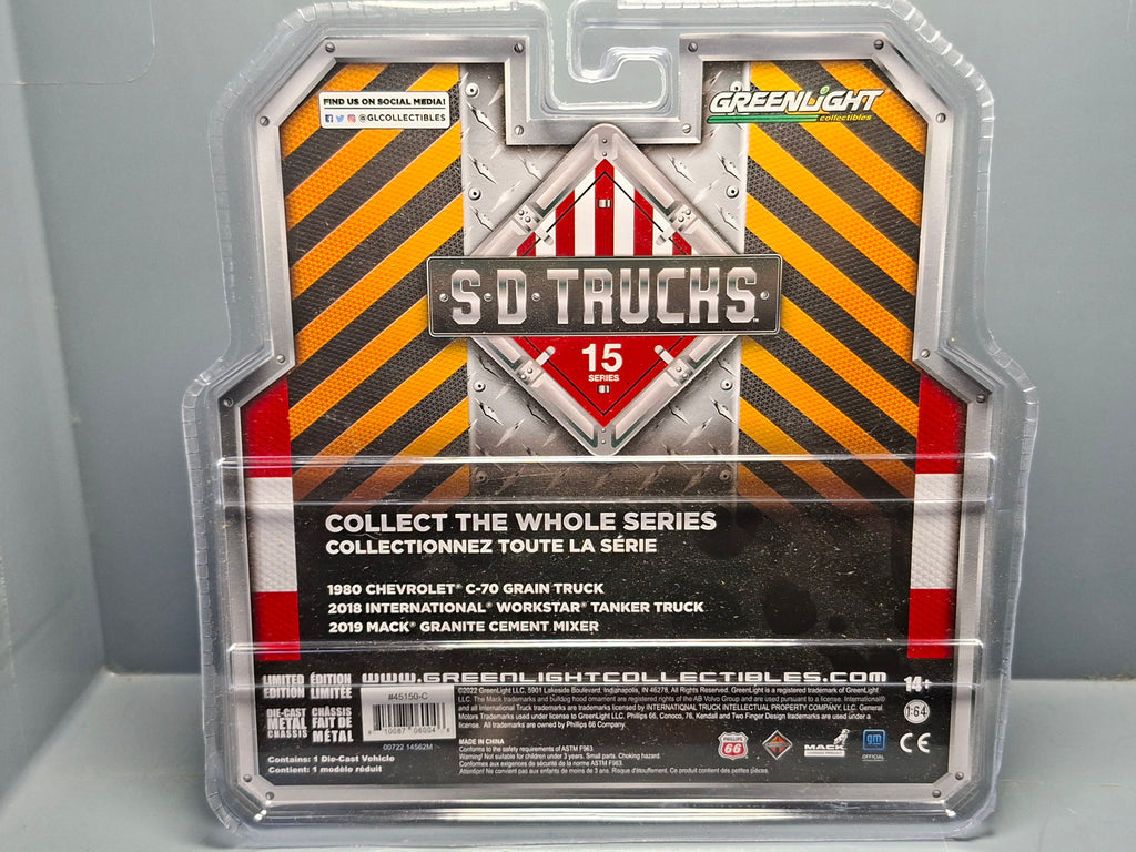 Greenlight Super Duty Trucks Series 15  2019 Mack Granite Cement Mixer  (CT01)