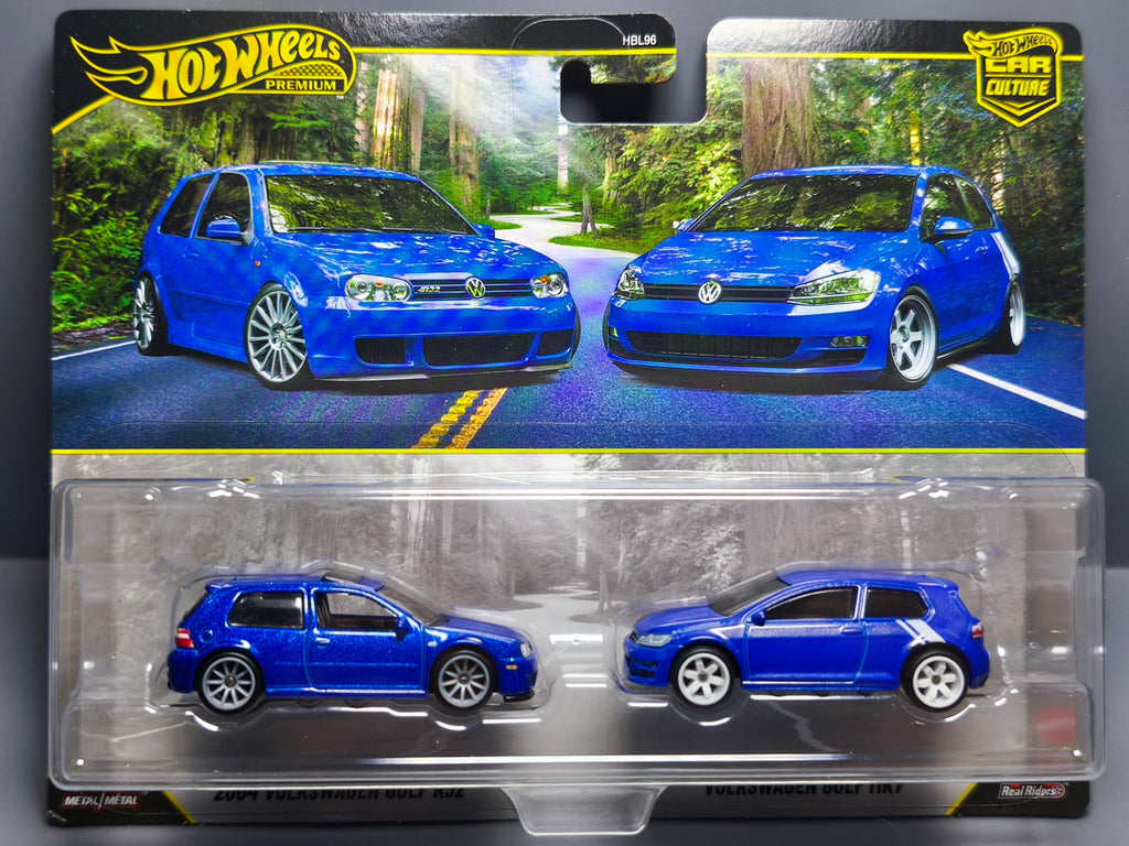 Hot Wheels Premium 2-pack 2004 Volkswagen Golf R32 - MK7 (CT12)
