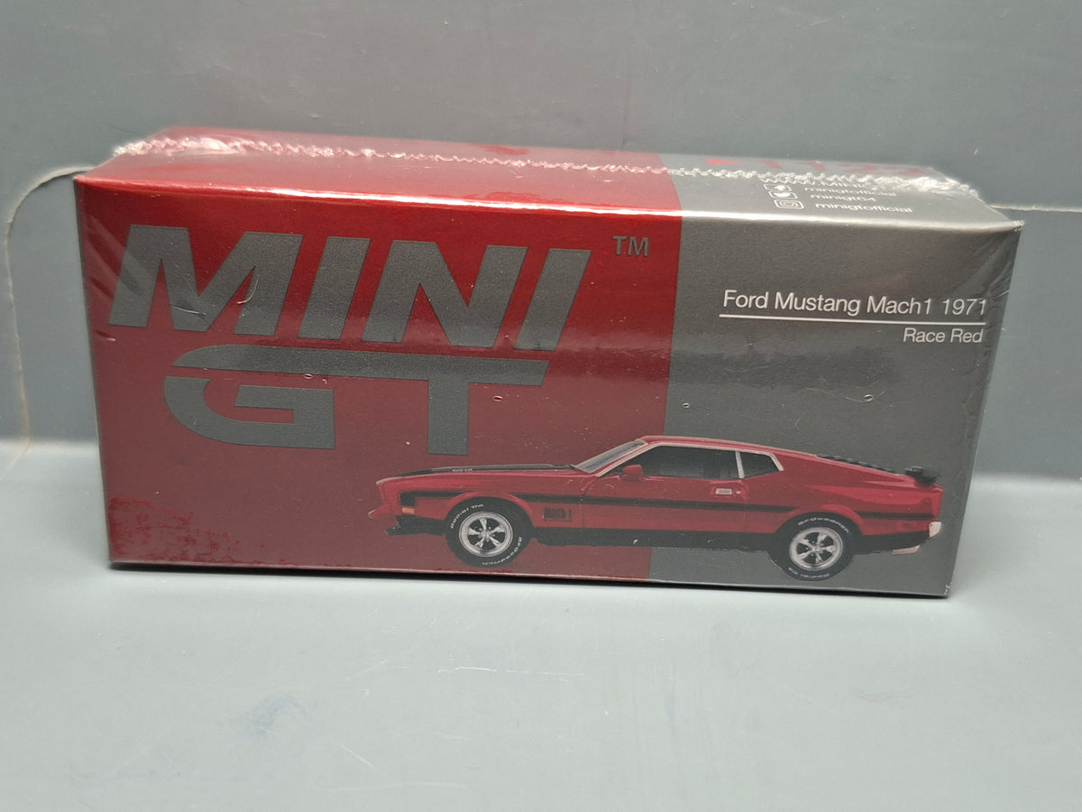 Mini GT Ford Mustang Mach 1 1971Race red n° 1122 (NP37)