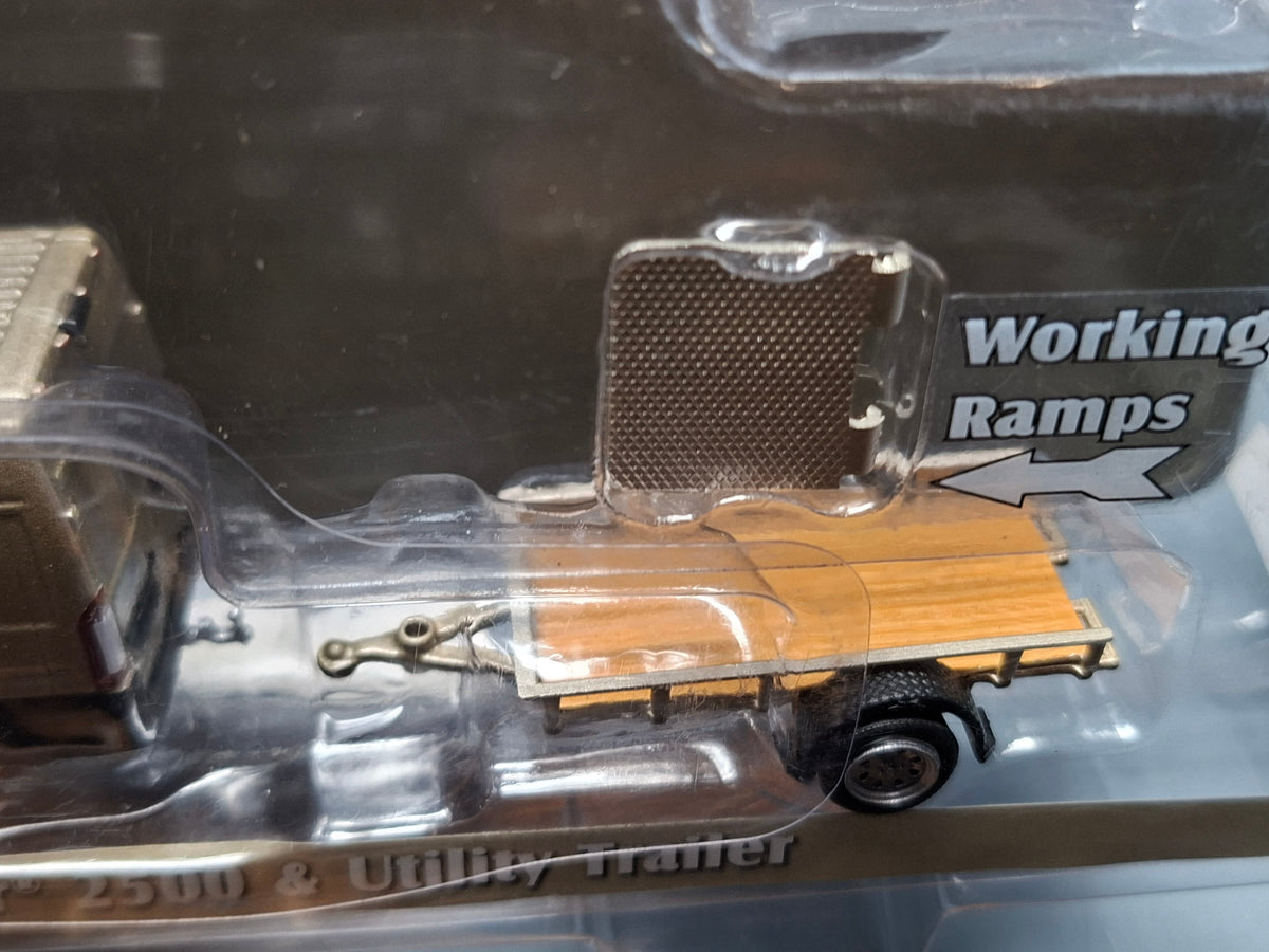 Greenlight Hitch & tow 2019 ram promaster 2500 & utility trailer   (CT01)
