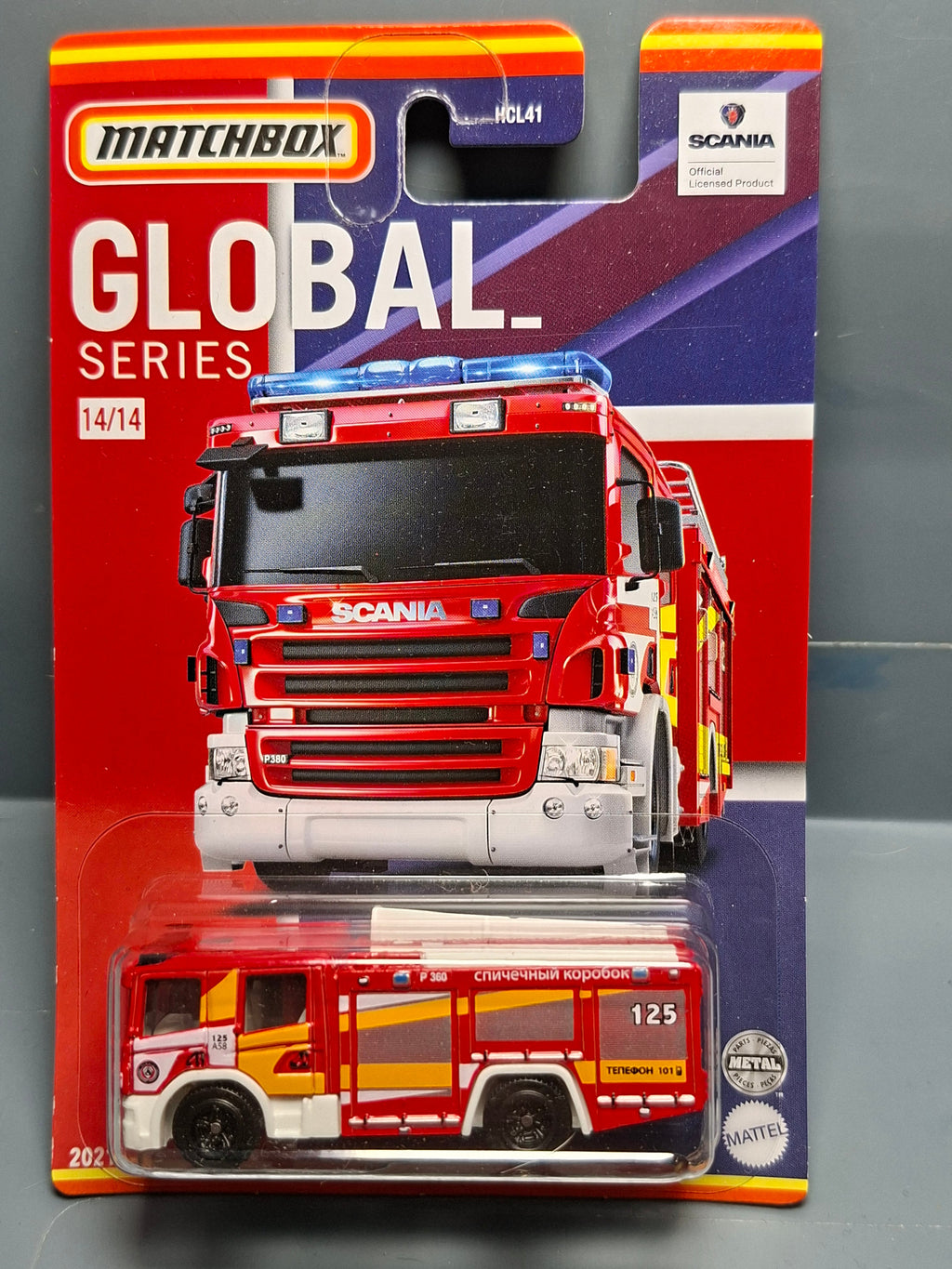 Matchbox série Global Scania P 360 fire truck  (NP50)