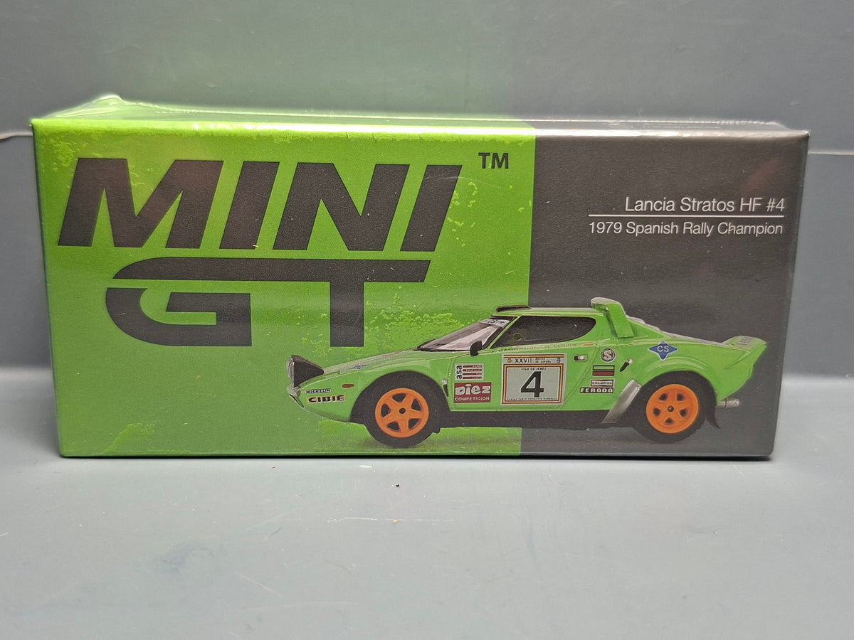 Mini GT Lancia Stratos HF #4 1979 Spanish Rally Champion n° 1050 (NP38)