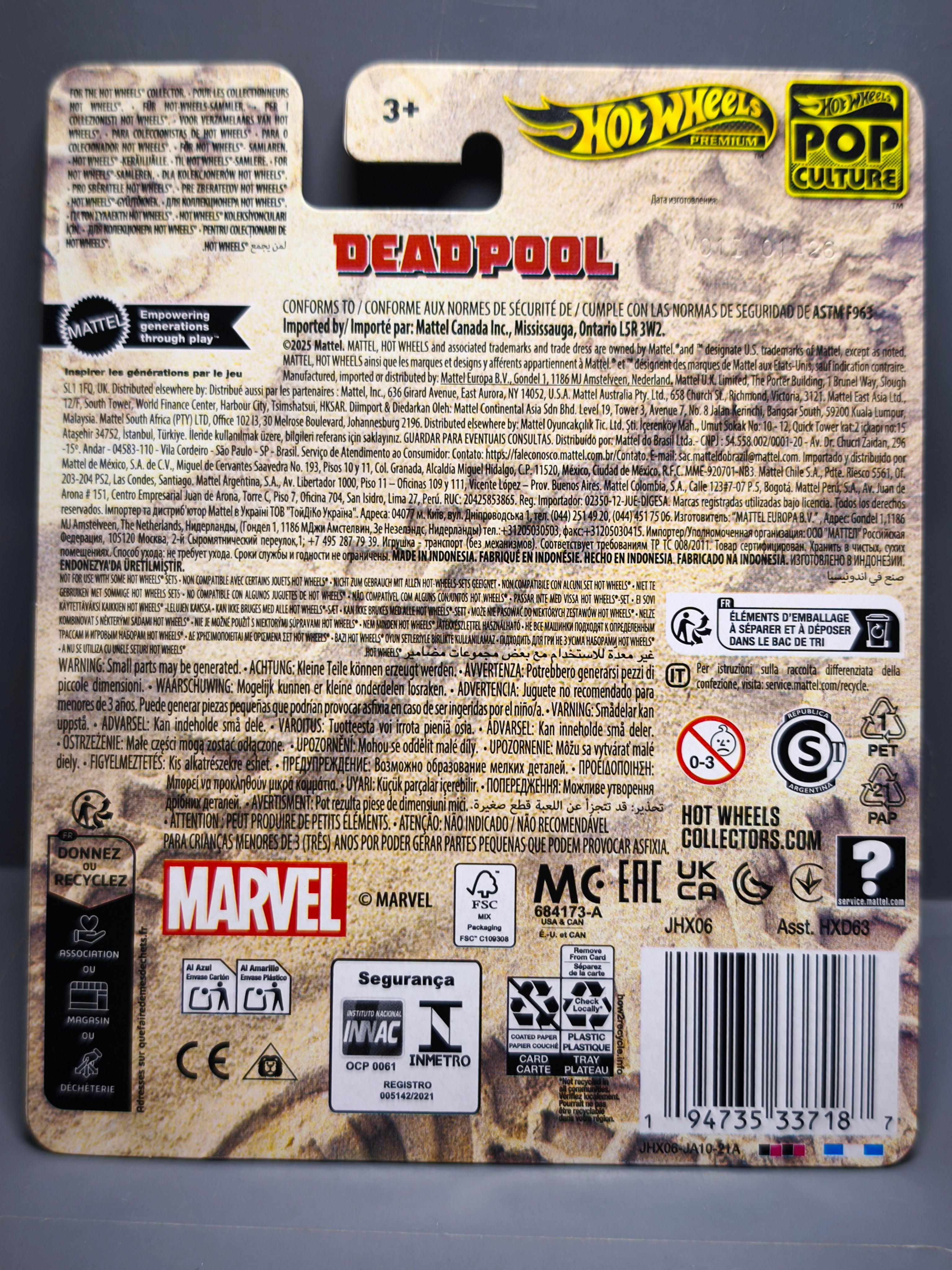 Hot Wheels 2026 Pop Culture Deadpool Spider-mobile Dead-buggy (NG06)