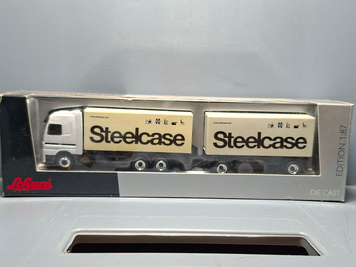 Schuco 1/87 Distribué par steelcase aux clients Mercedes-Benz actros   (CT10)