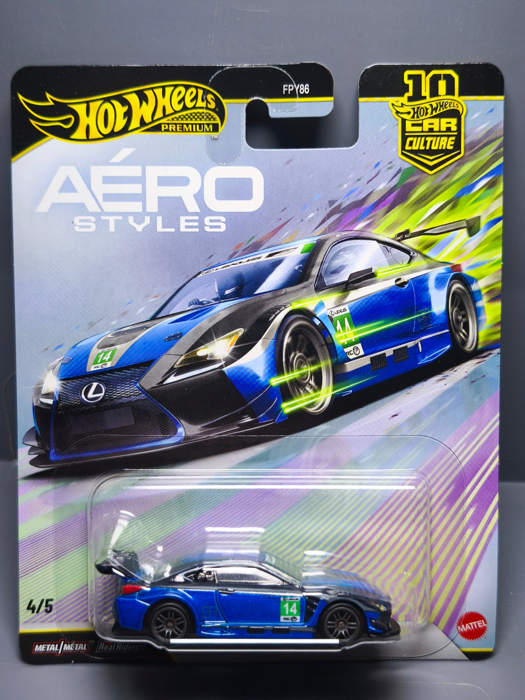 Hot Wheels Aéro Style Lexus RC F GT3 (NG27)